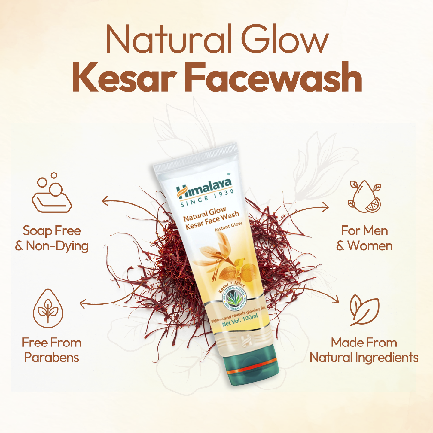 Natural Glow Kesar Face Wash