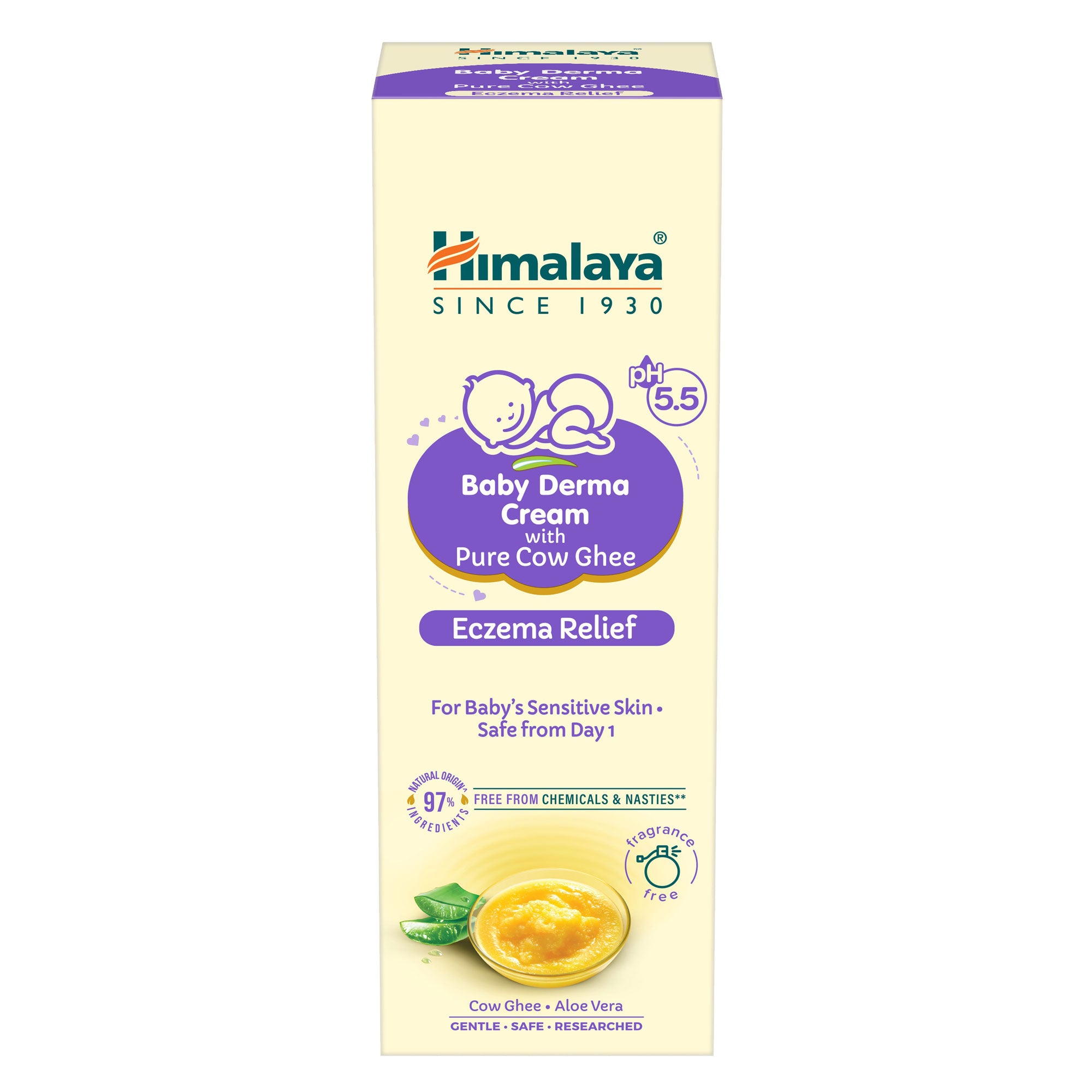 Himalaya Baby Derma Cream with Pure Cow Ghee 50g Front
