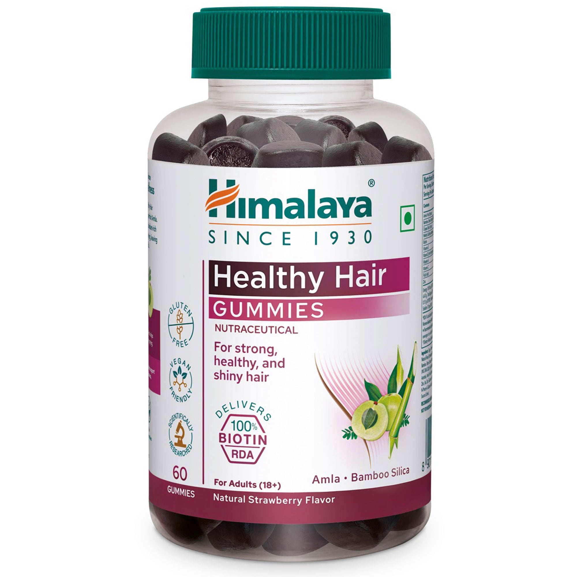 Himalaya Healthy Hair Gummies 60s FOP