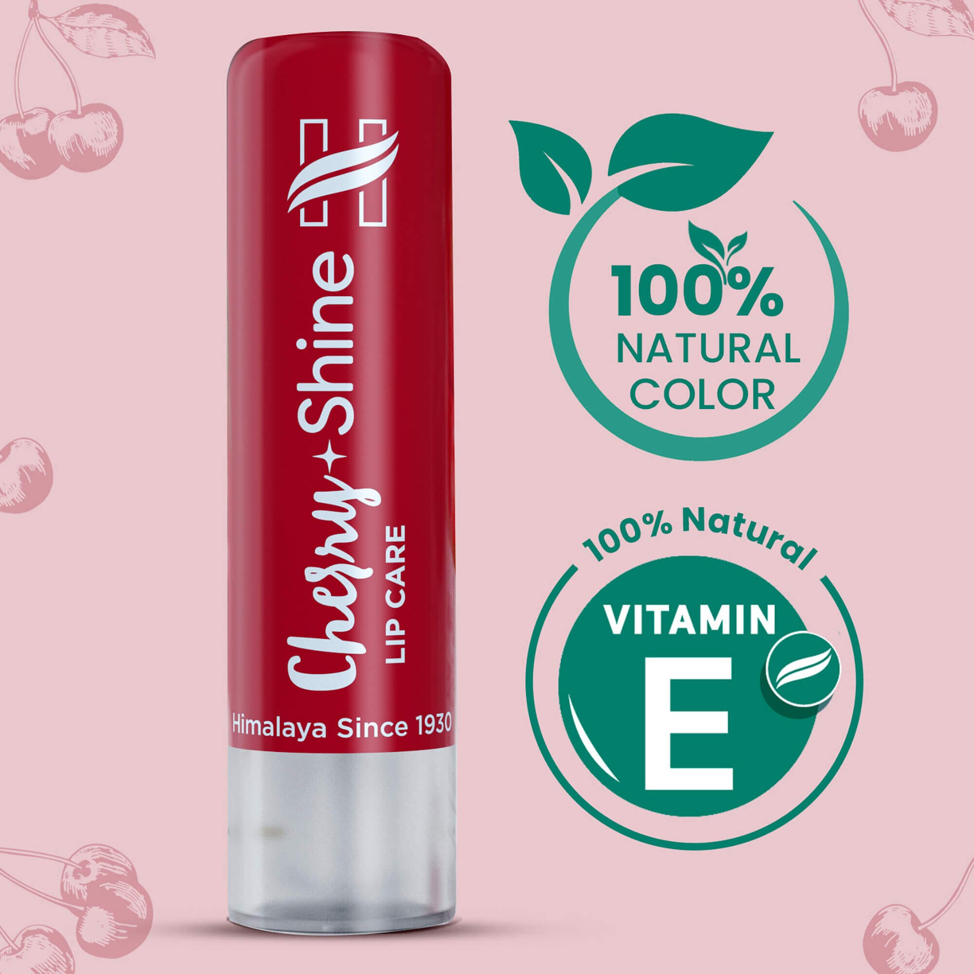 Himalaya Cherry Shine Lip Care 4.5g - 100% Natural Vitamin E