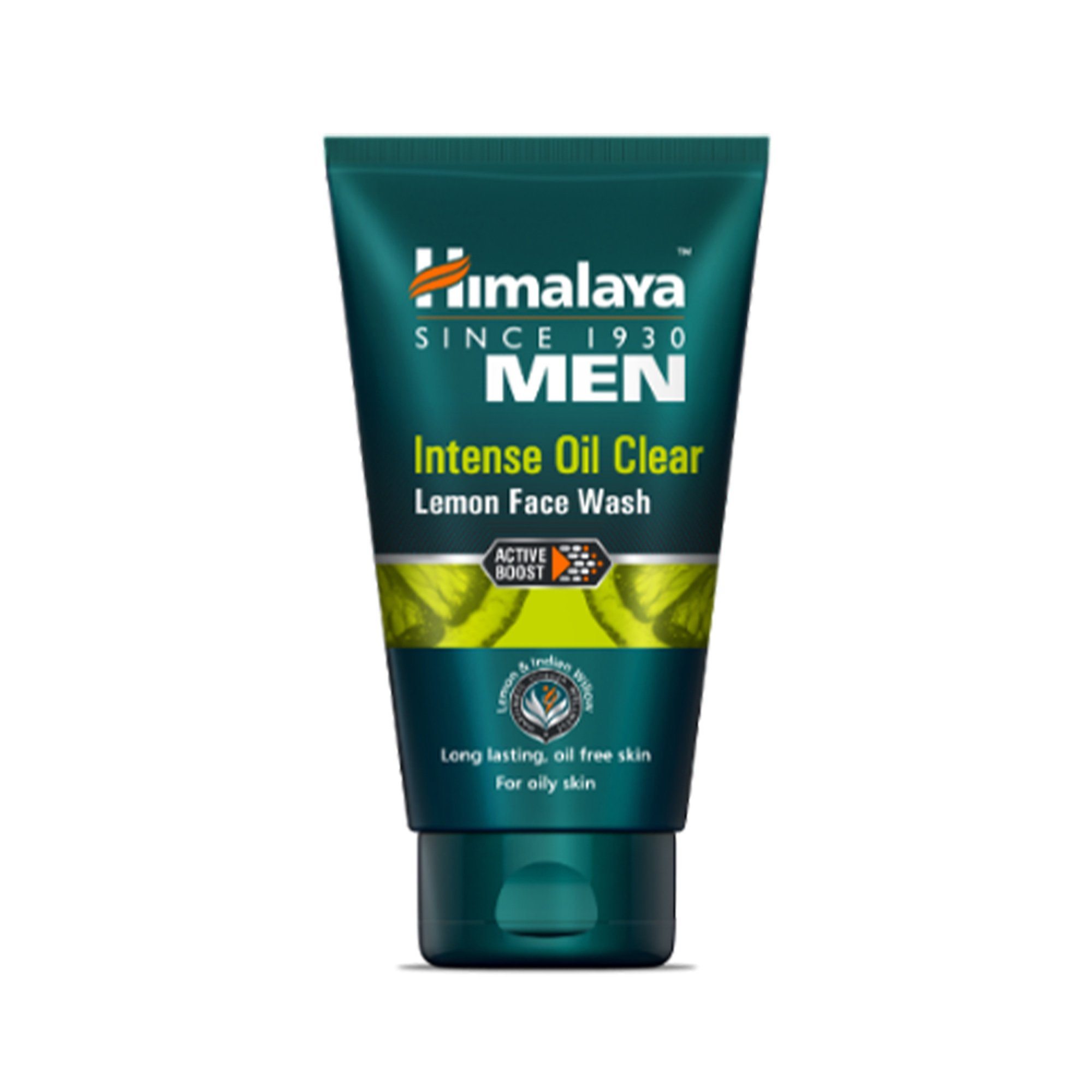 Himalaya MEN Intense Oil Clear Lemon Face Wash 50ml - Long lasting, oil free skin