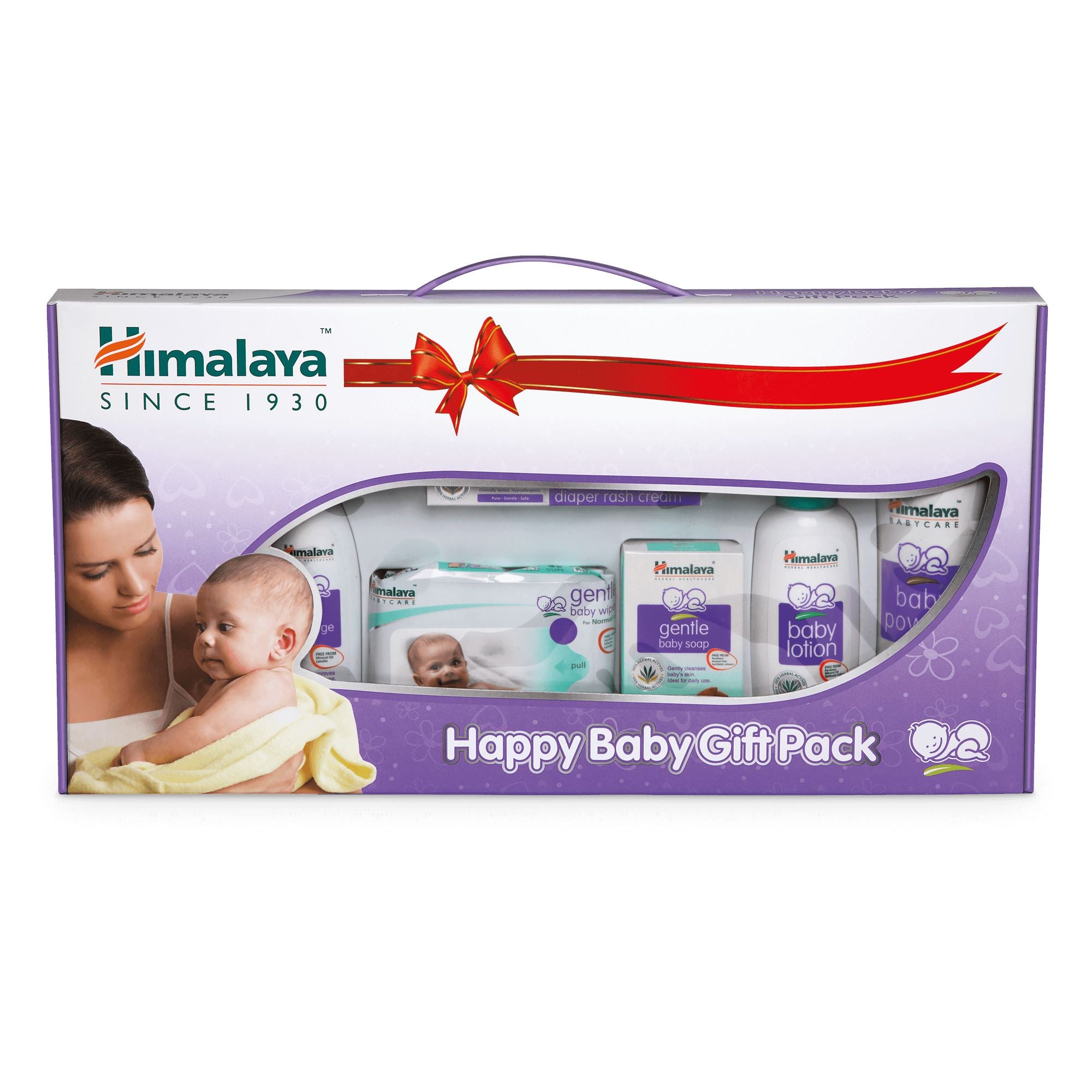 Himalaya Happy Baby Gift Pack 7 in 1 - Shampoo, oil, diaper rash cream, soap, lotion, and powder