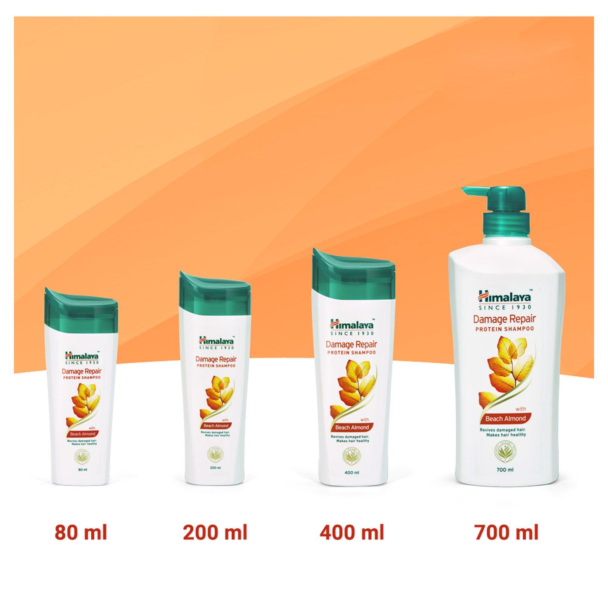Himalaya Damage Repair Protein Shampoo - 80ml, 200ml, 400ml, and 700ml Variants