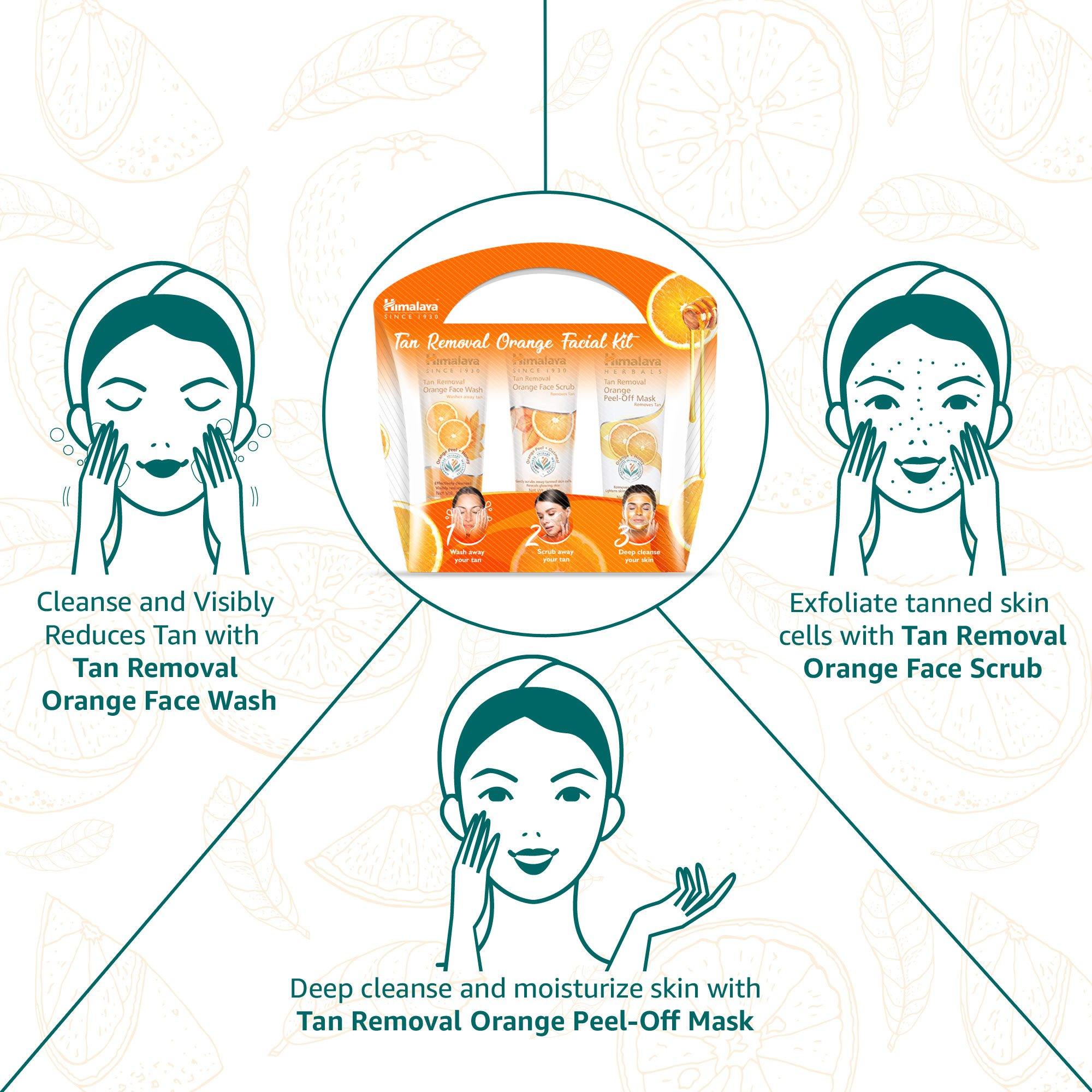 Himalaya Tan Removal Orange Facial Kit - Himalaya Wellness (India)