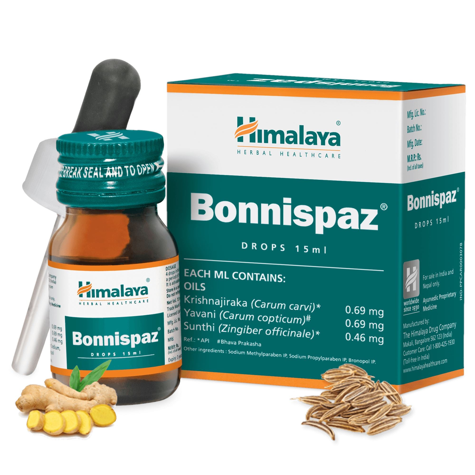 Himalaya Bonnispaz Drops - Changes colic to frolic in minutes