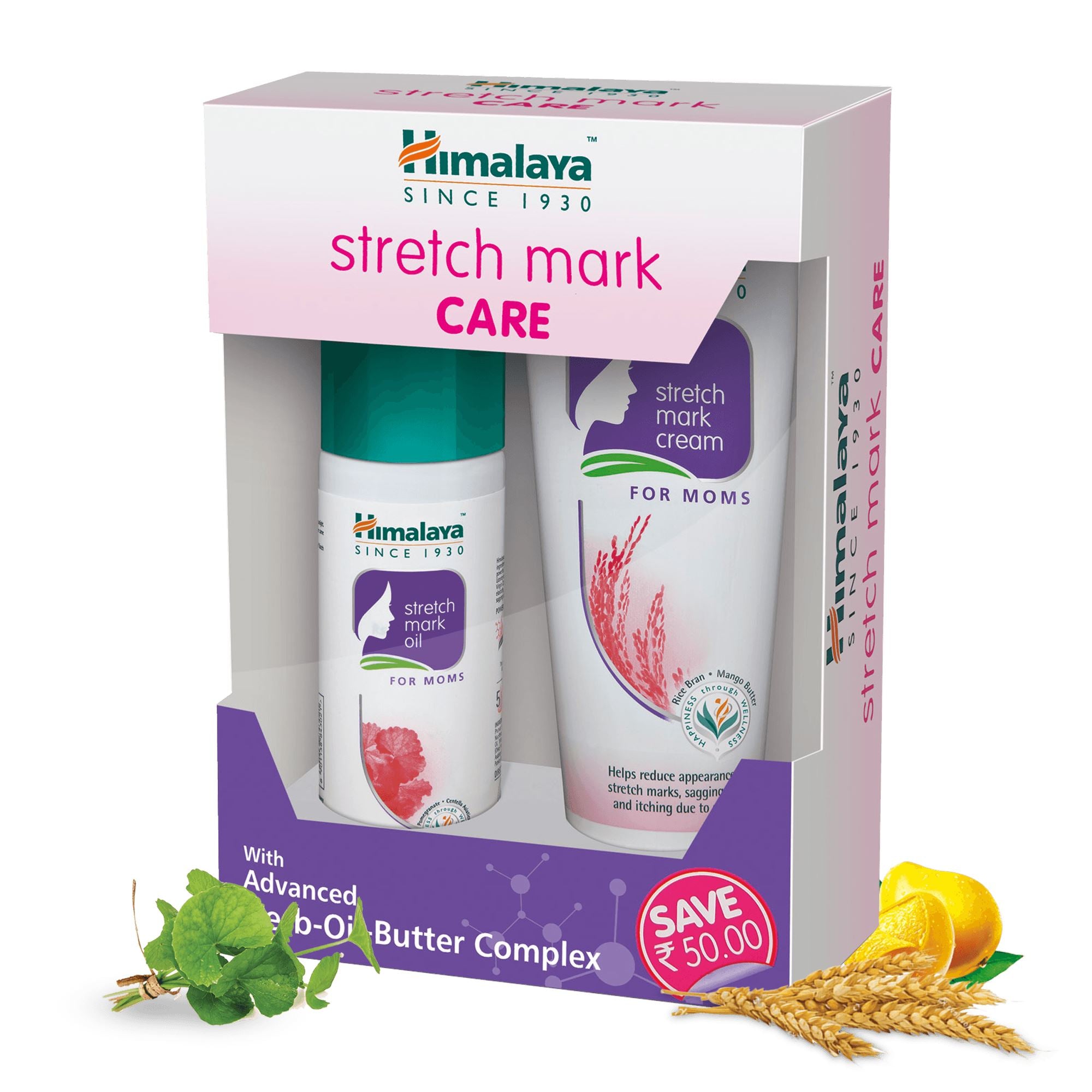 Himalaya Stretch Mark Care - Helps reduce stretch marks, sagging skin, and itching due to dryness
