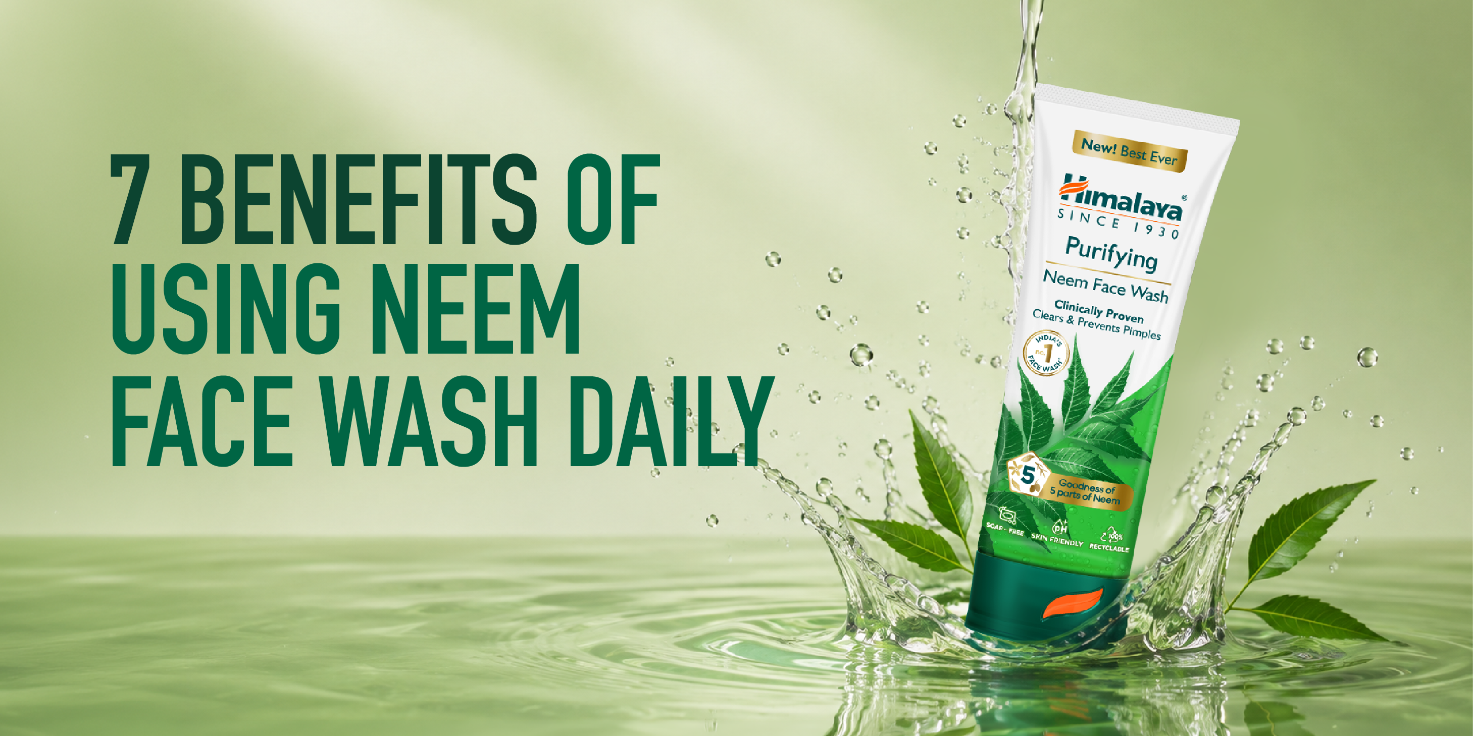 Experience the benefits of a neem face wash with daily cleansing that removes excess oil, clears impurities, and supports healthy, acne-prone skin. 