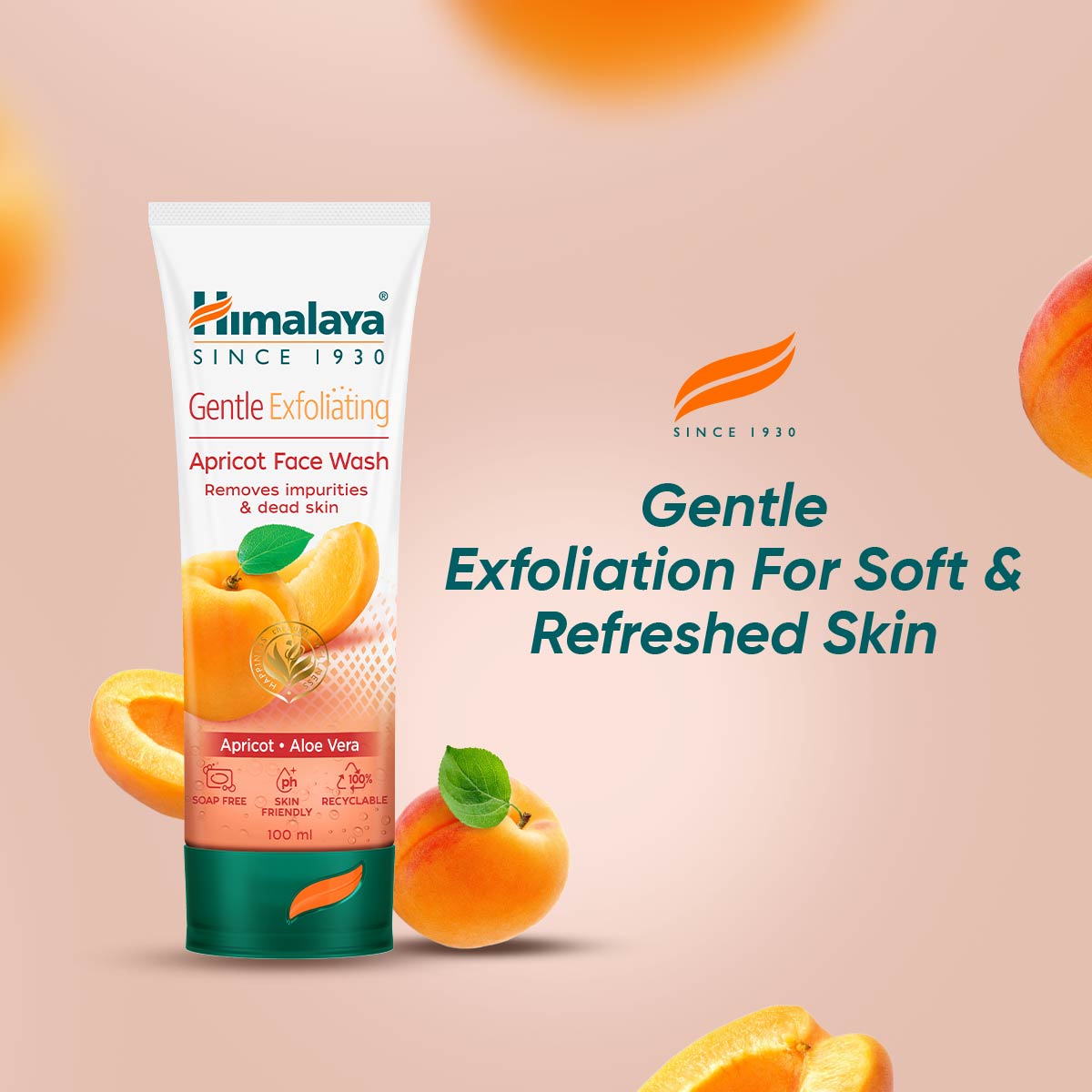 Himalaya Gentle Exfoliating Apricot Face Wash 100ml