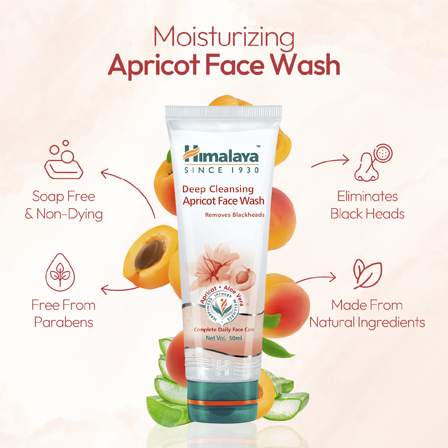 Deep Cleansing Apricot Face Wash