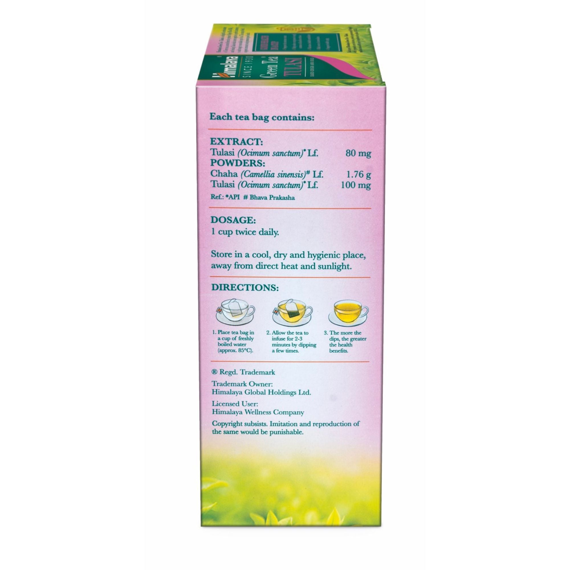 GREEN TEA TULASI 2G´20s + COMPLETE CARE TOOTHPASTE 80G FREE OFFER PACK