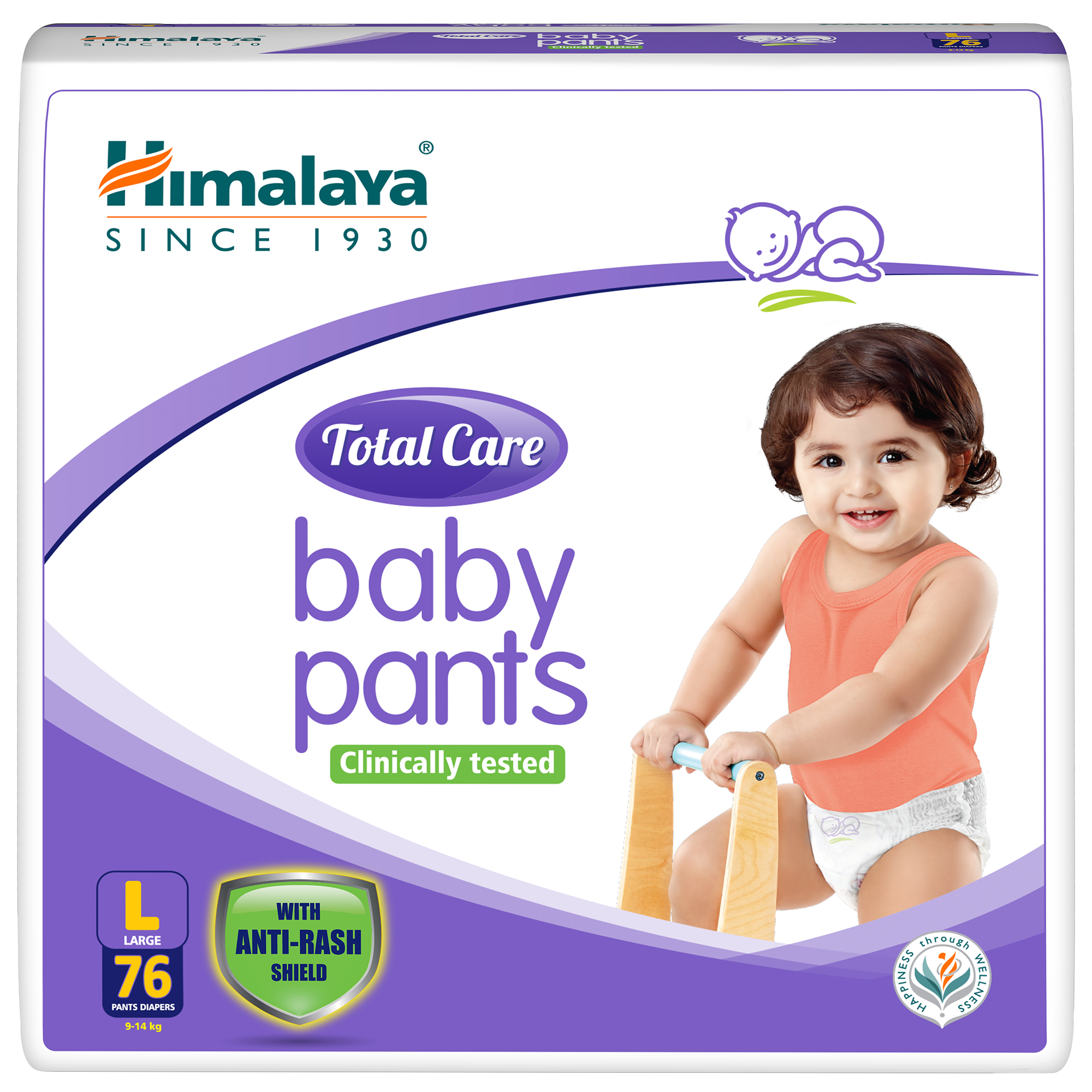 Himalaya Total Care Baby Pants  With AntiRash Shield  Wetness Indicator   Size Medium Buy packet of 54 diapers at best price in India  1mg