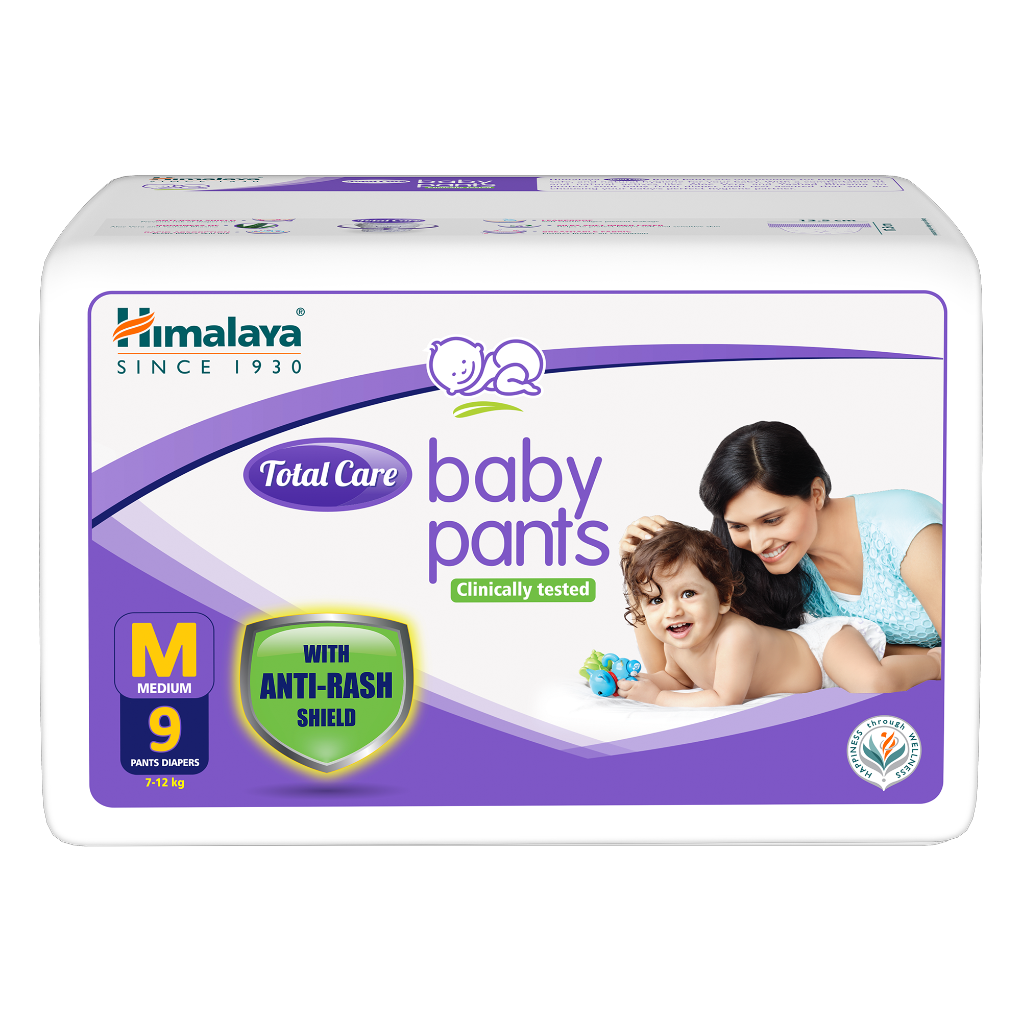 Buy Himalaya New Born Total Care Baby Pants Diapers New BornXSmall  NBXS 54 Count 0  5 kg With AntiRash Shield Indian Aloe Vera and  Yashad Bhasma Silky Soft Inner Layer Online