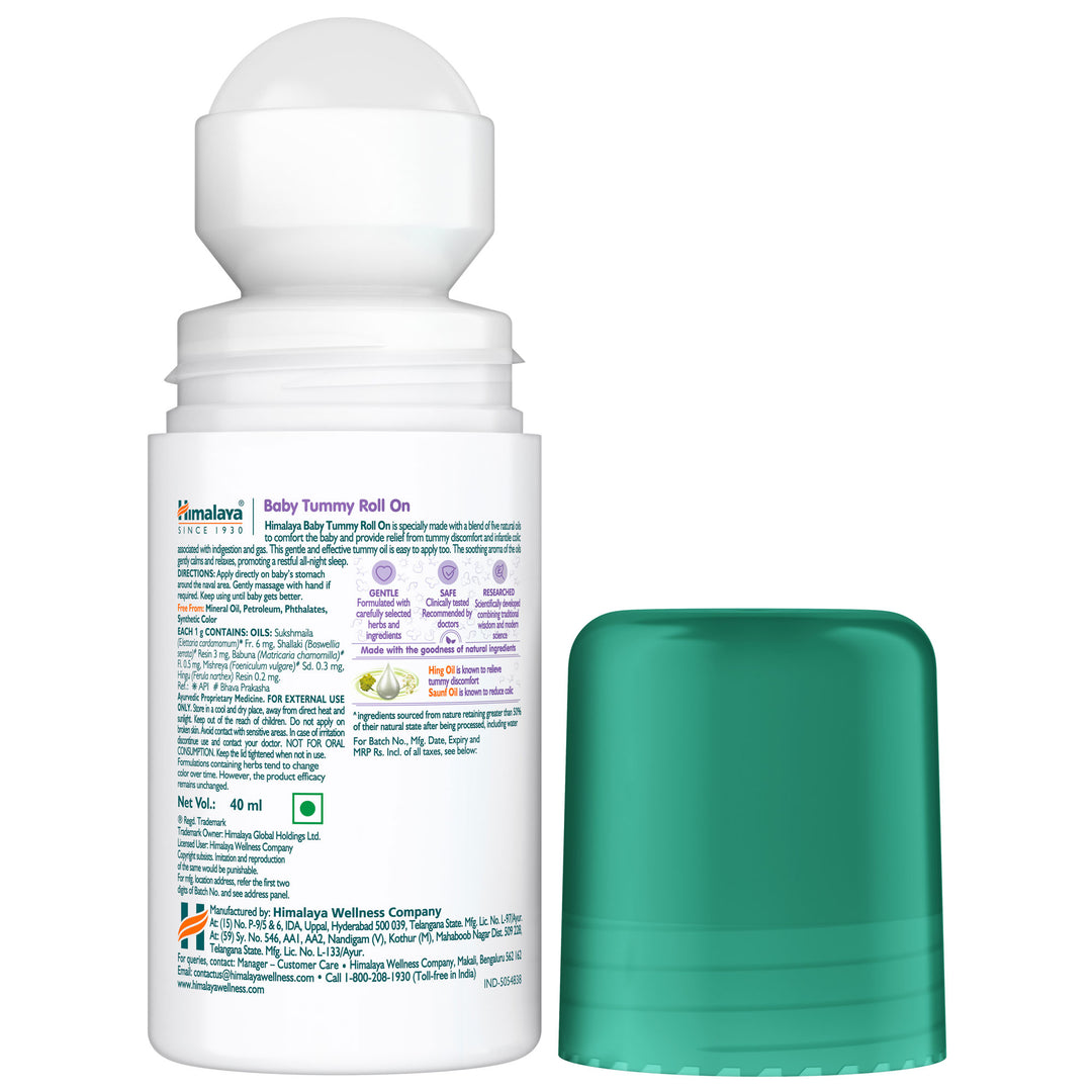 Buy Himalaya Baby Tummy Roll On 40ml - Relieves Infantile Colic ...