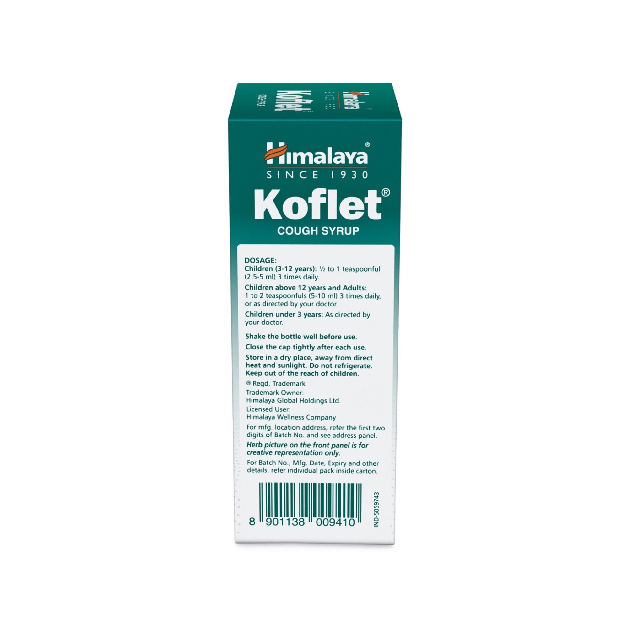 KOFLET SYRUP 100 ML + 6 LOZENGES FREE