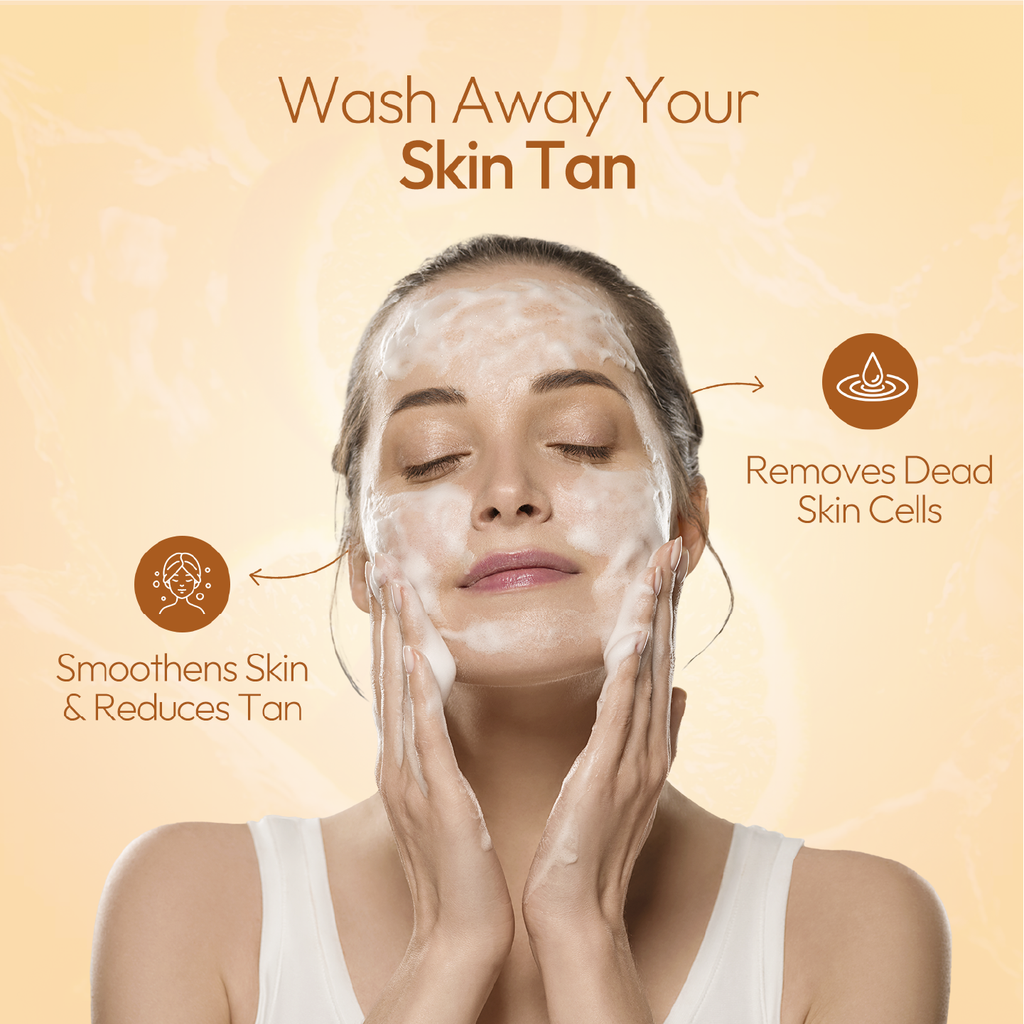 Tan Removal Orange Face Wash