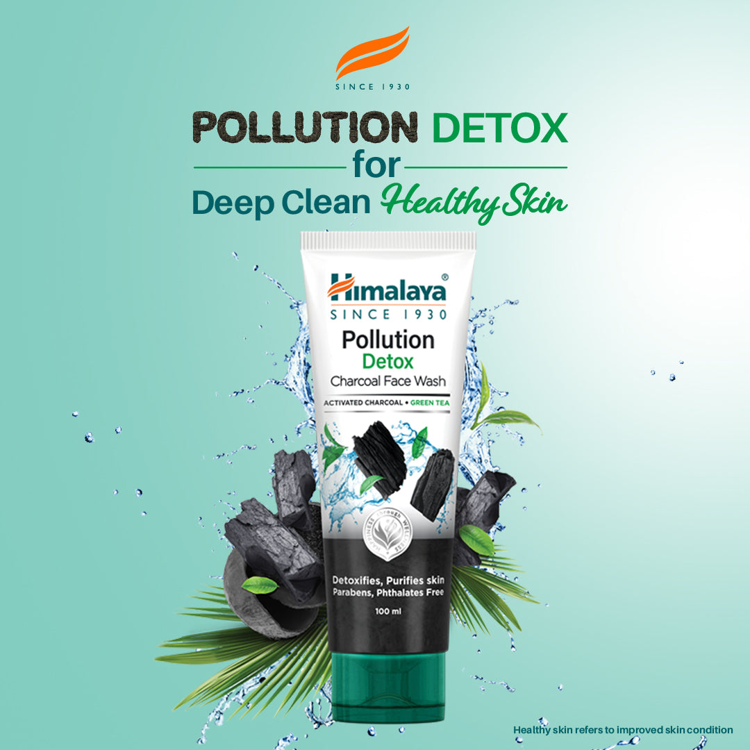 Buy Himalaya Pollution Detox Charcoal Face Wash 50ml, 100ml, 200ml