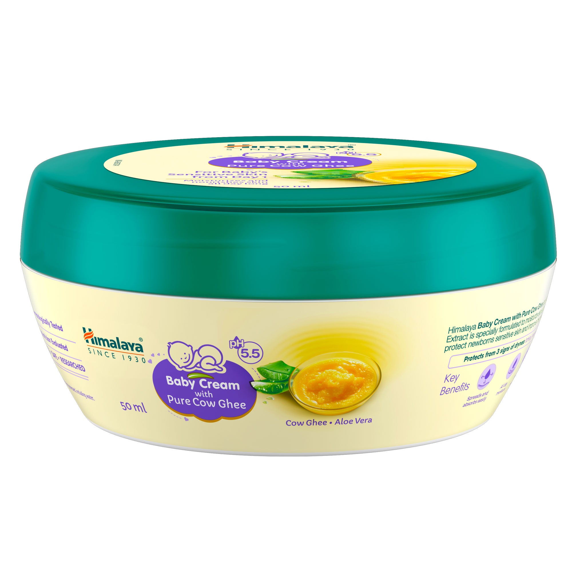 Himalaya Baby Cream With Pure Cow Ghee 50ml FOP