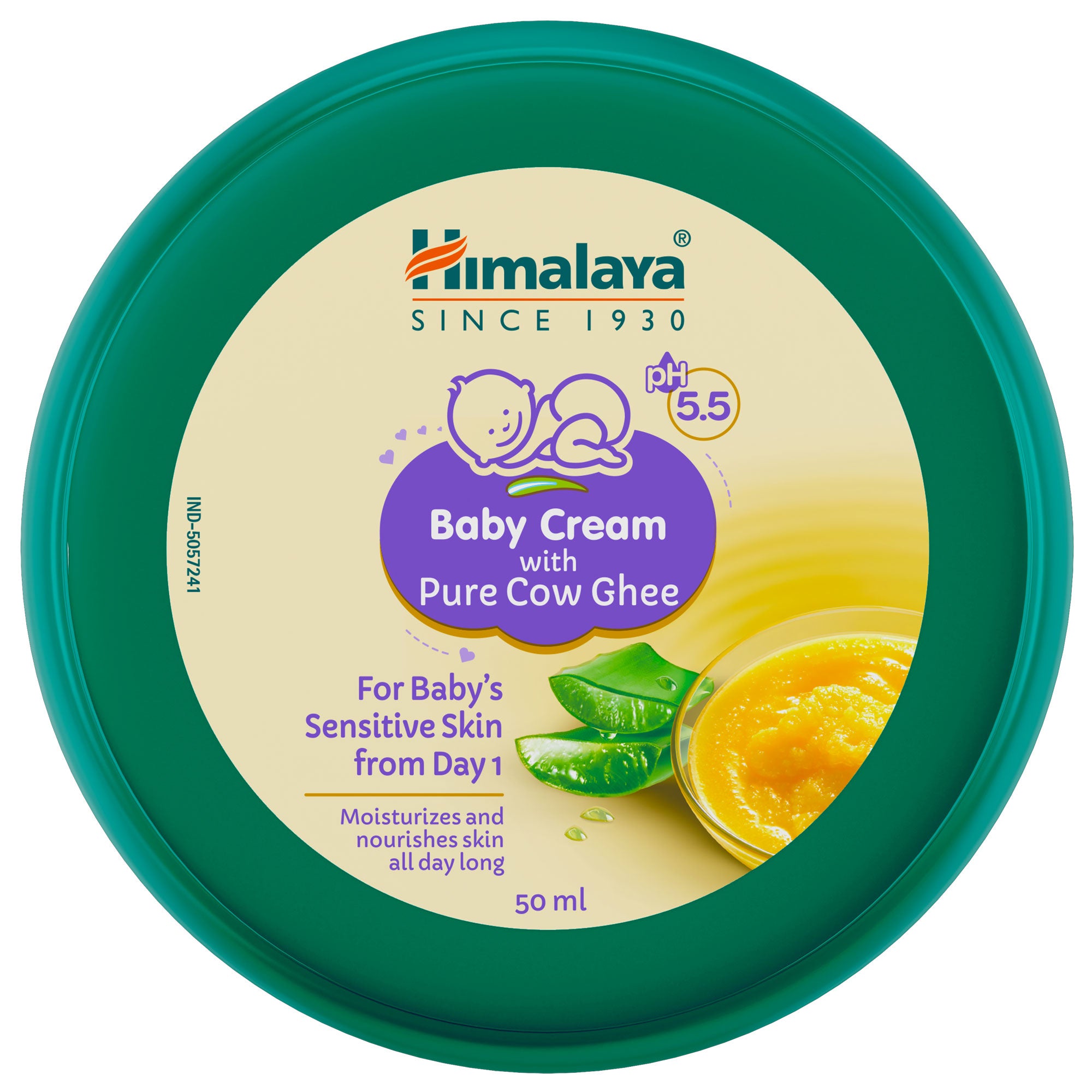 Himalaya Baby Cream With Pure Cow Ghee 50ml TOP