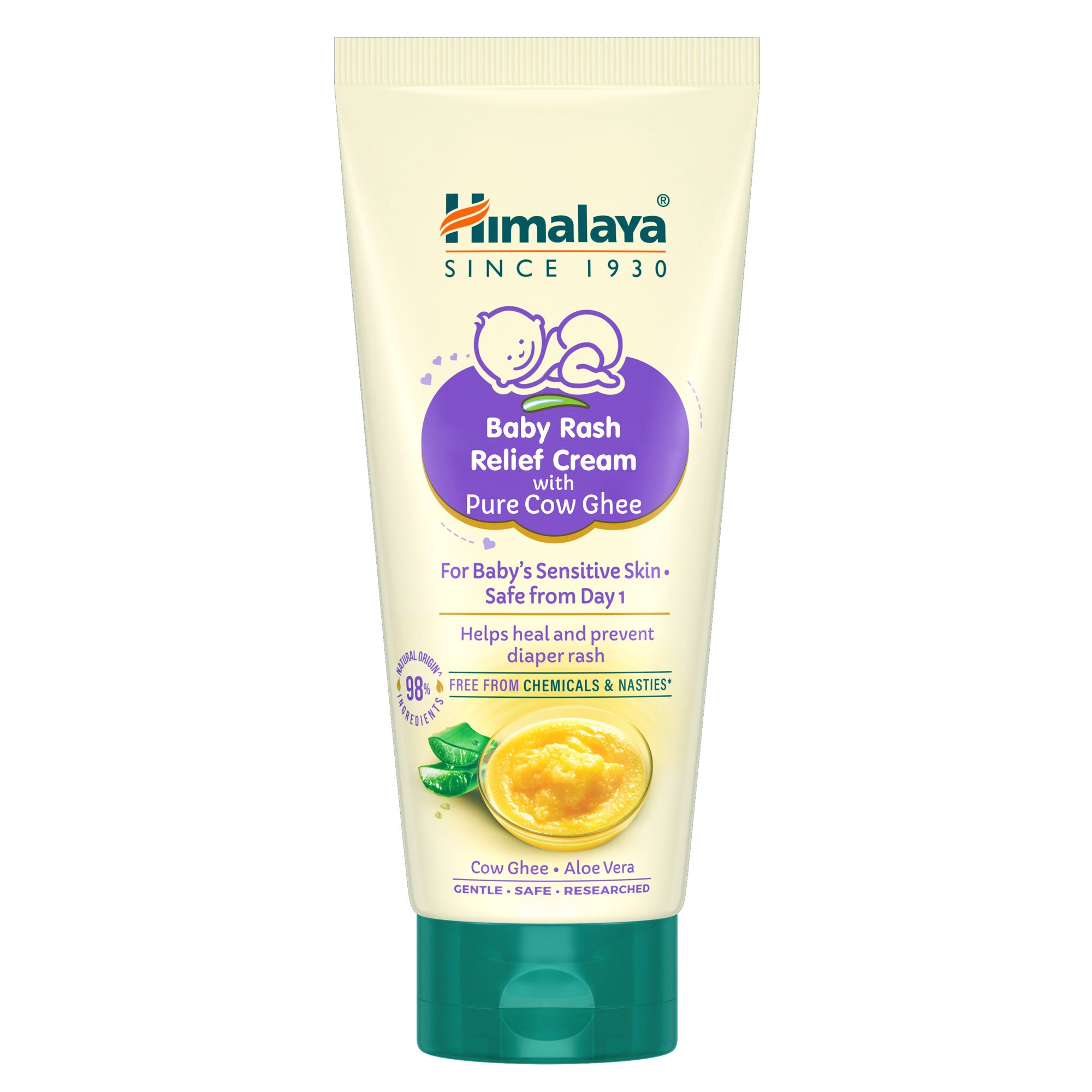 Buy Himalaya Baby Rash Relief Cream with Pure Cow Ghee 20g, 50g ...