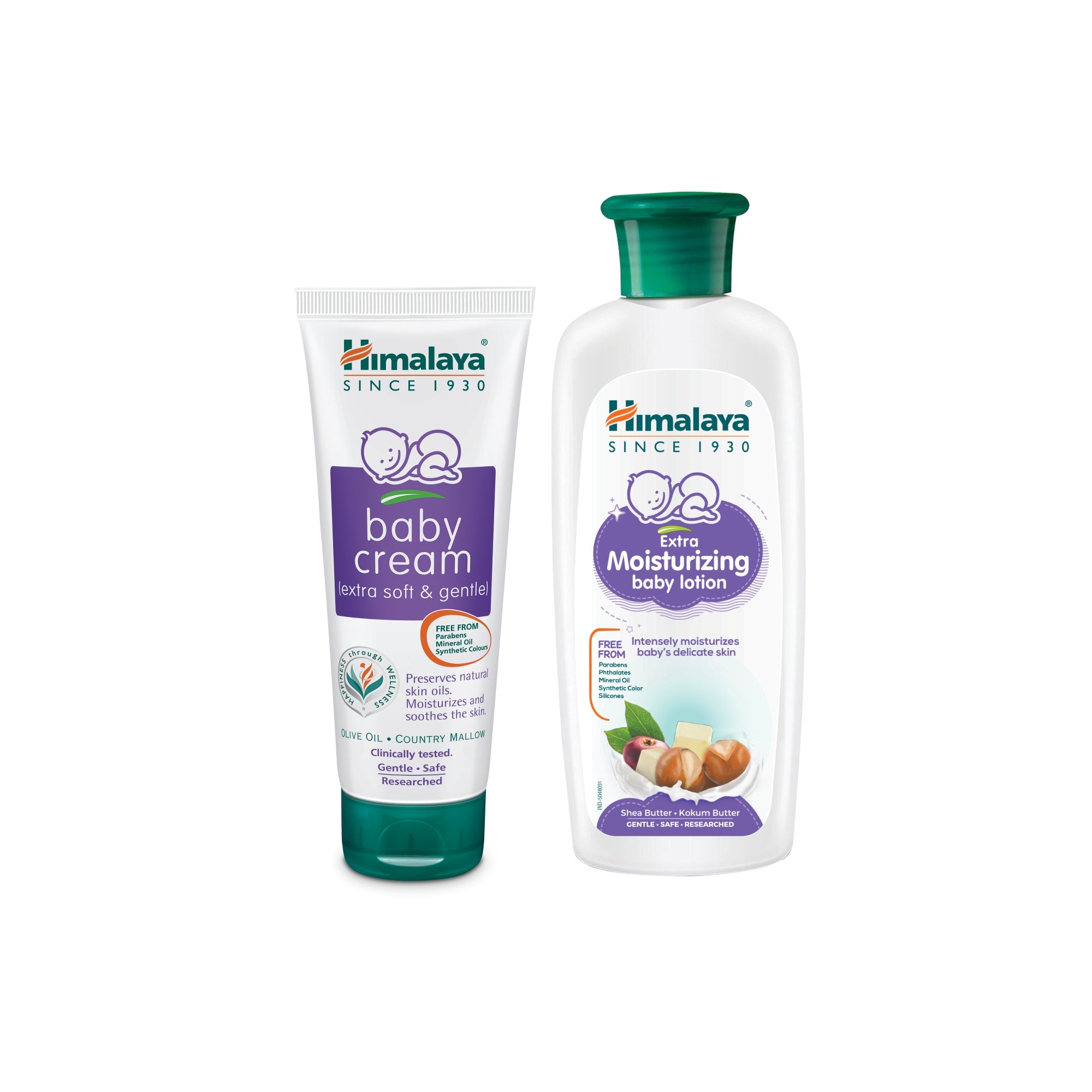 Baby Cream and Extra Moisturizing Baby Lotion Combo