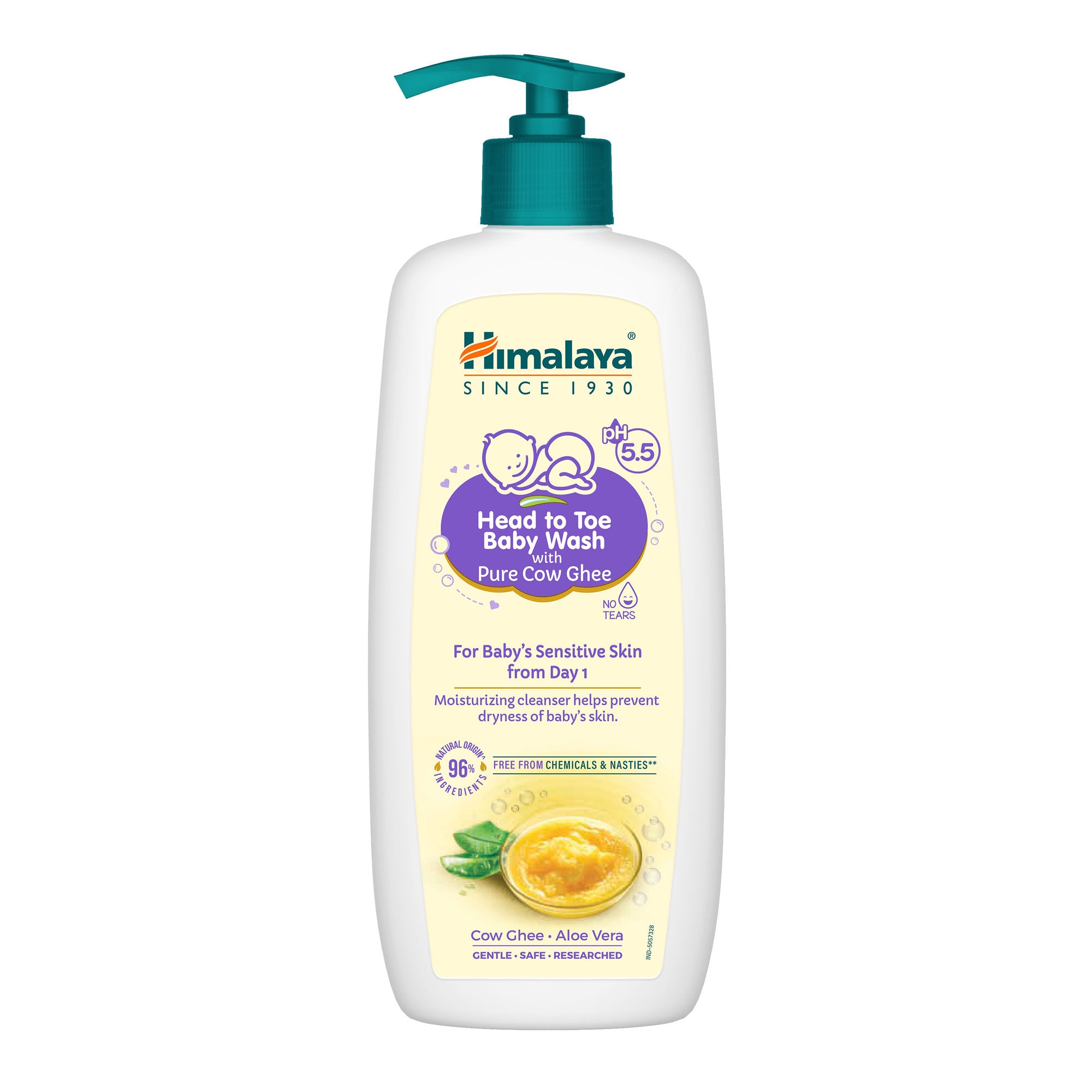 Himalaya Head to Toe Baby Wash with Pure Cow Ghee 400ml Front