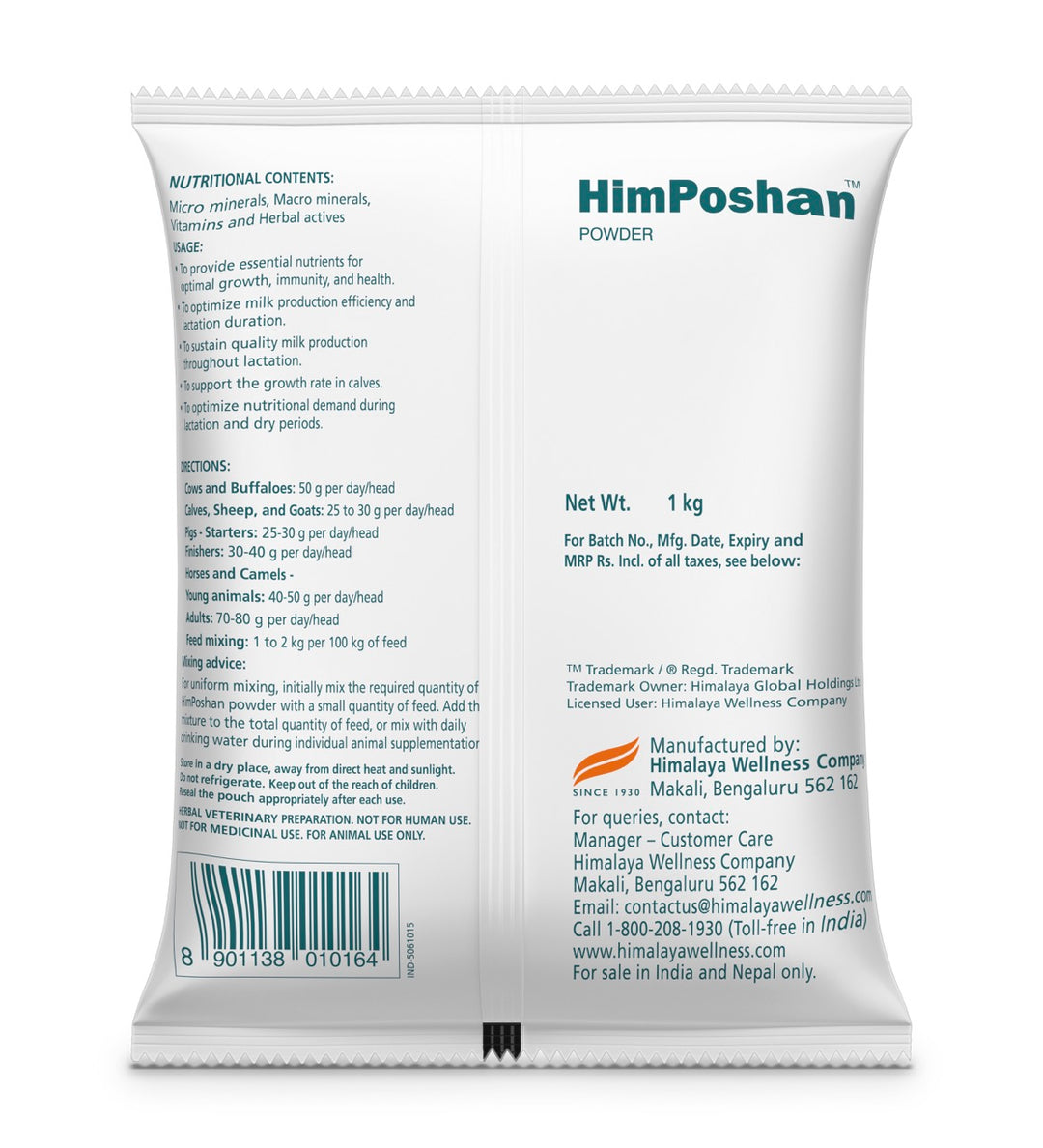 Himalaya HimPoshan 1 kg, 5 kgs, 10 kgs - Animal Feed Supplement ...
