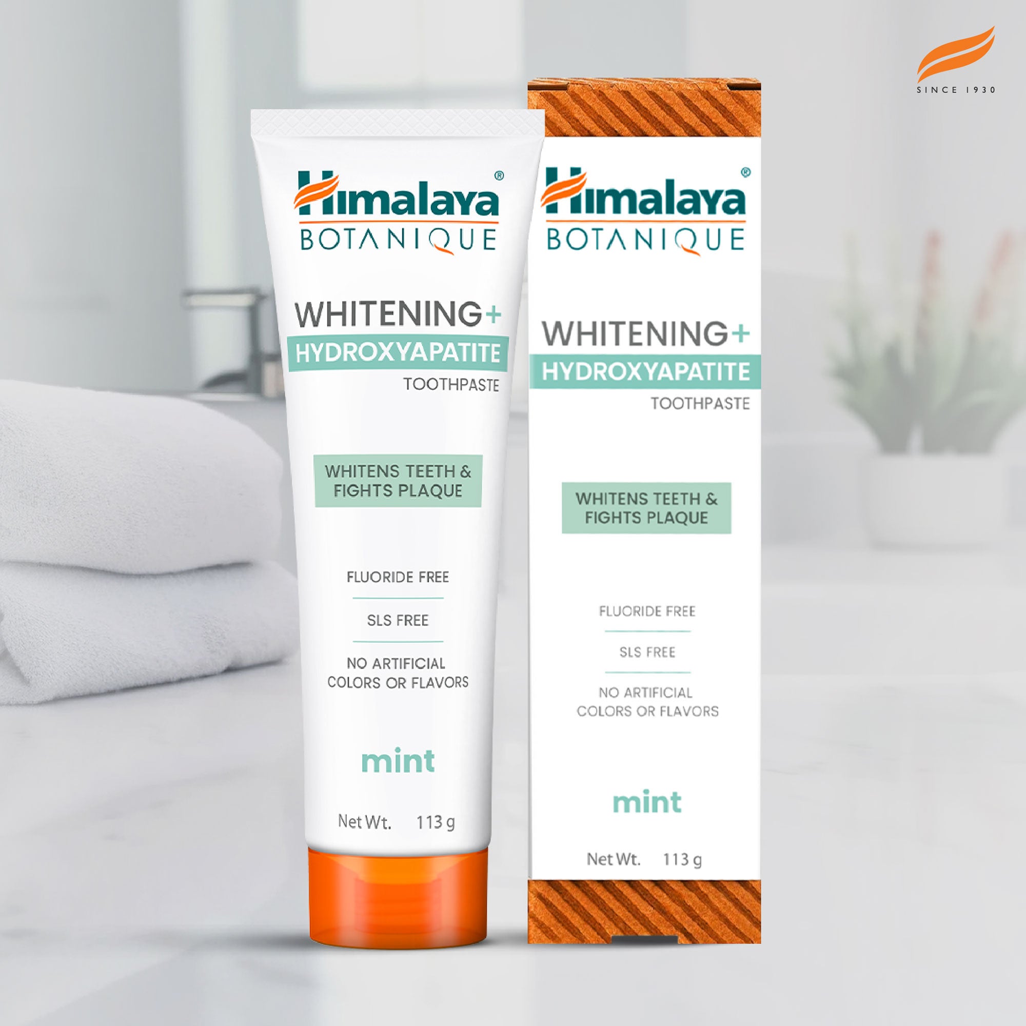 Himalaya Botanique Whitening+ Hydroxyapatite Toothpaste 113g