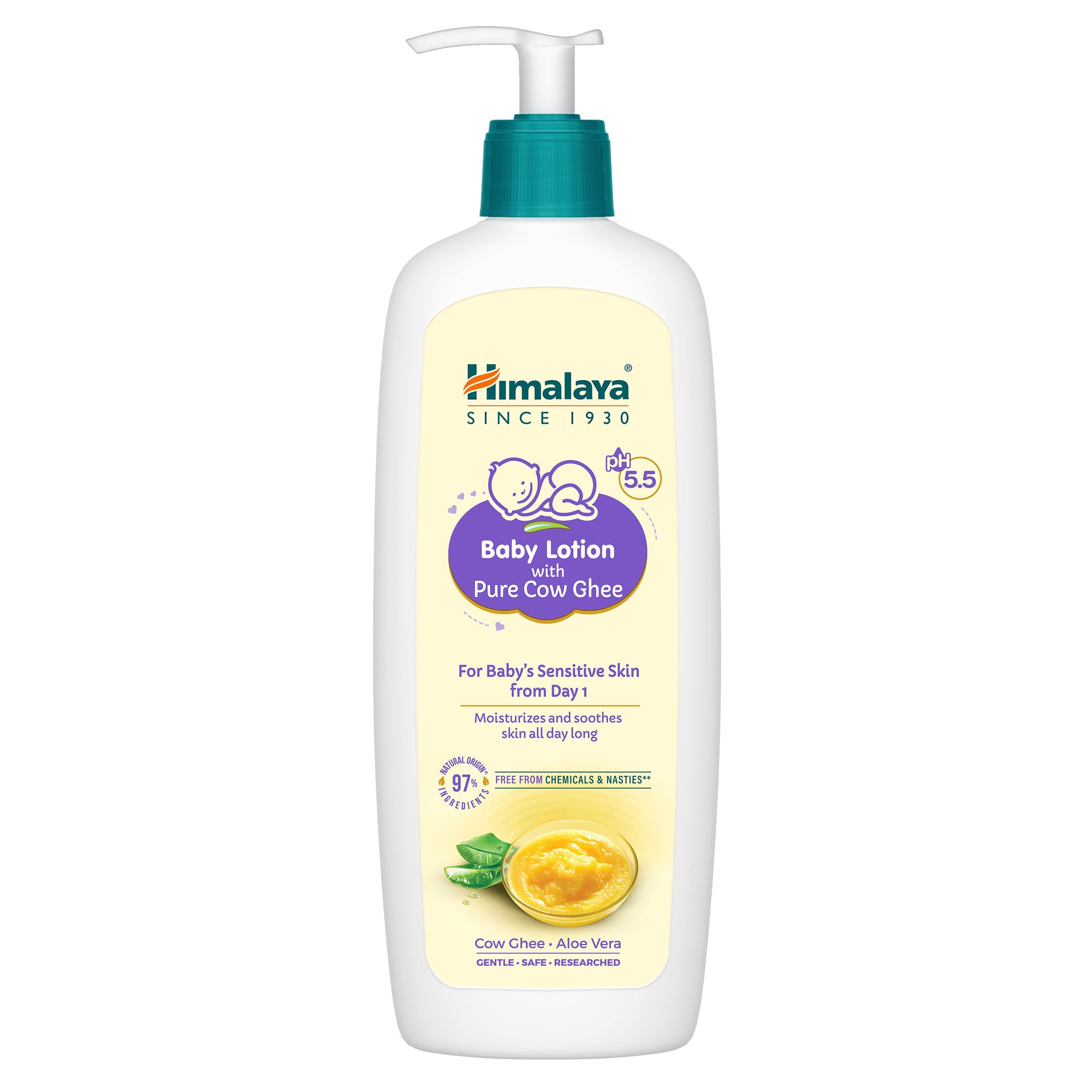 Himalaya Baby Lotion with Pure Cow Ghee 400ml Front