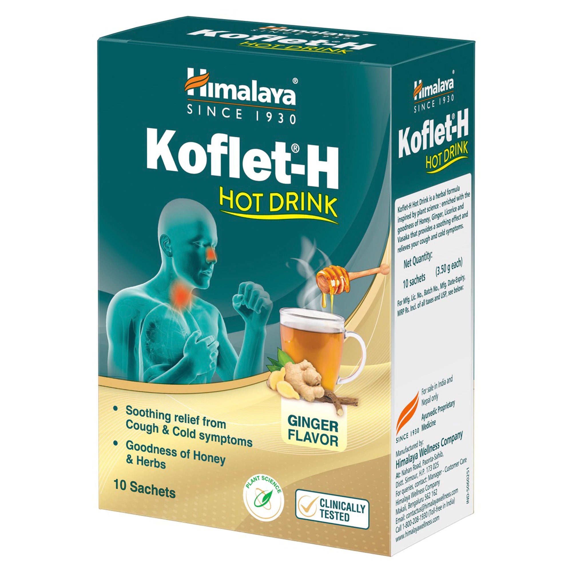 Himalaya Koflet-H Hot Drink 10s Side 2