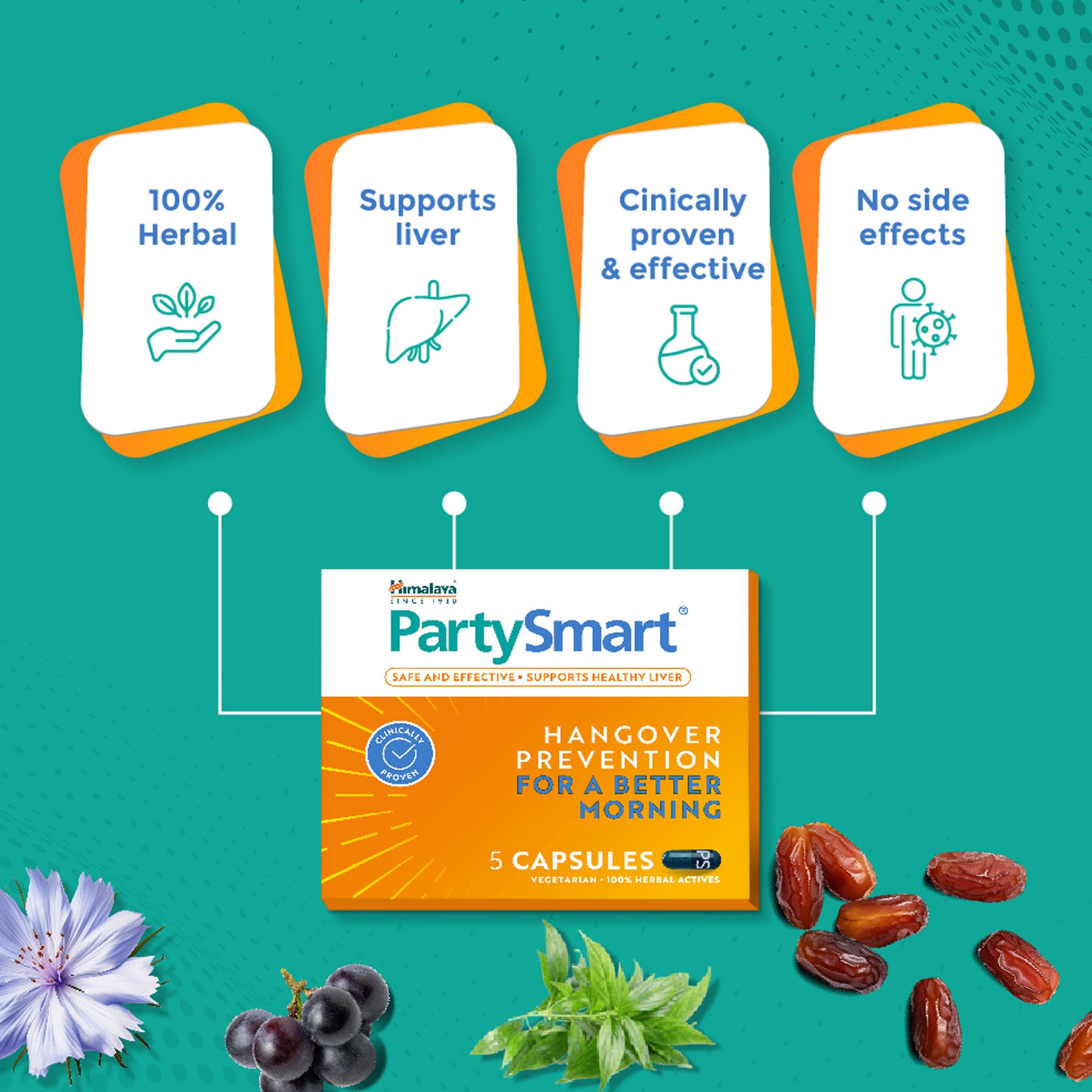 Himalaya PartySmart Capsules Relieves Unpleasant Alcohol After himalaya-partysmart-capsules-relieves-unpleasant-alcohol-after