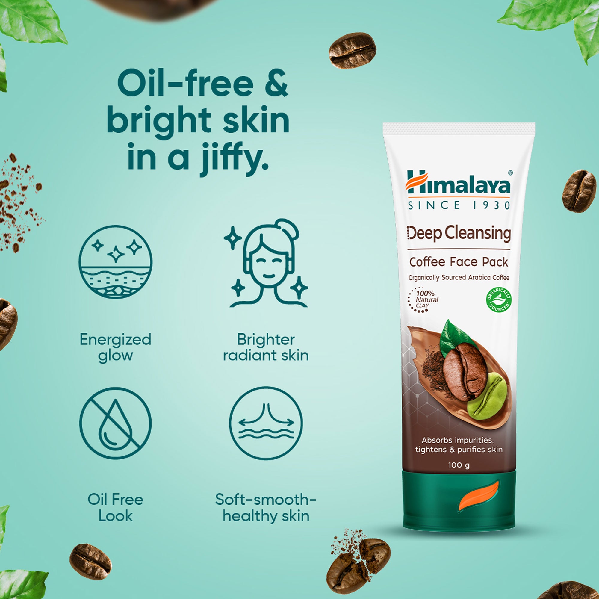 Himalaya Deep Cleansing Coffee Face Pack 100g Benefits