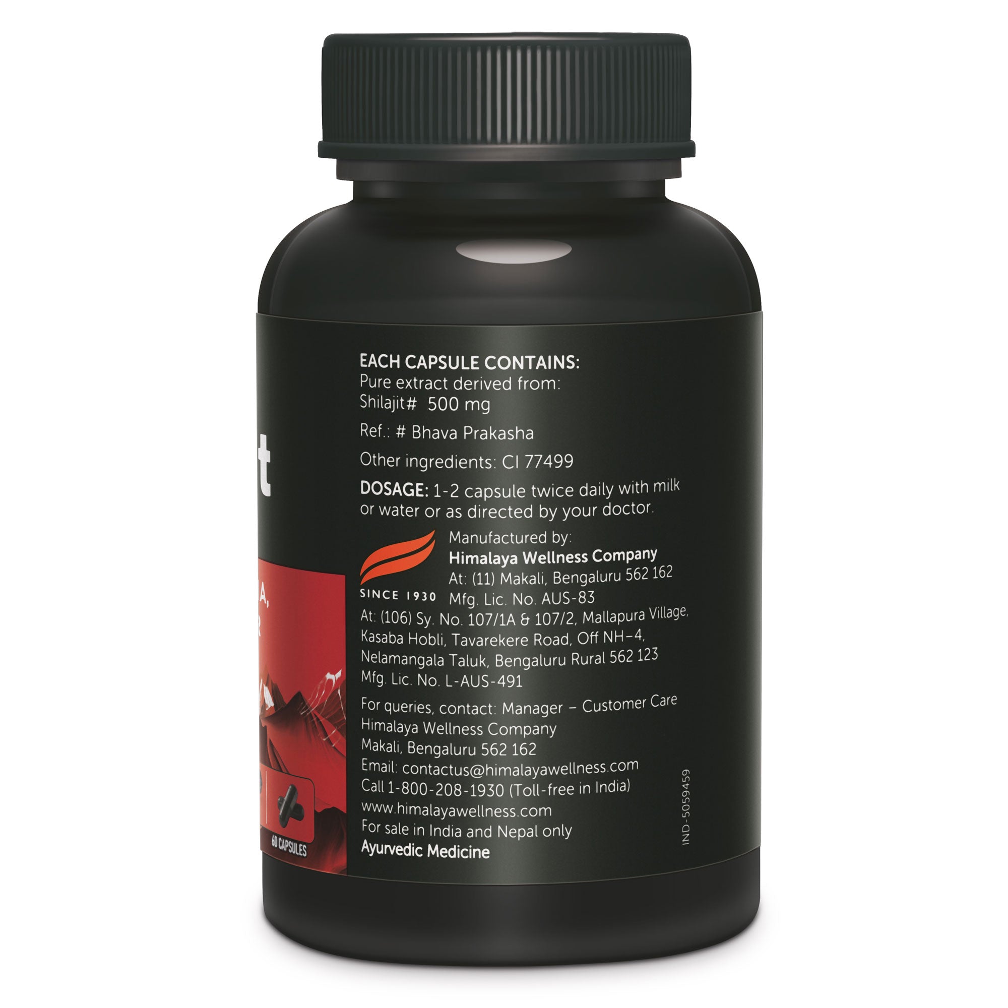  Himalaya Shilajit Capsules Ingredients 