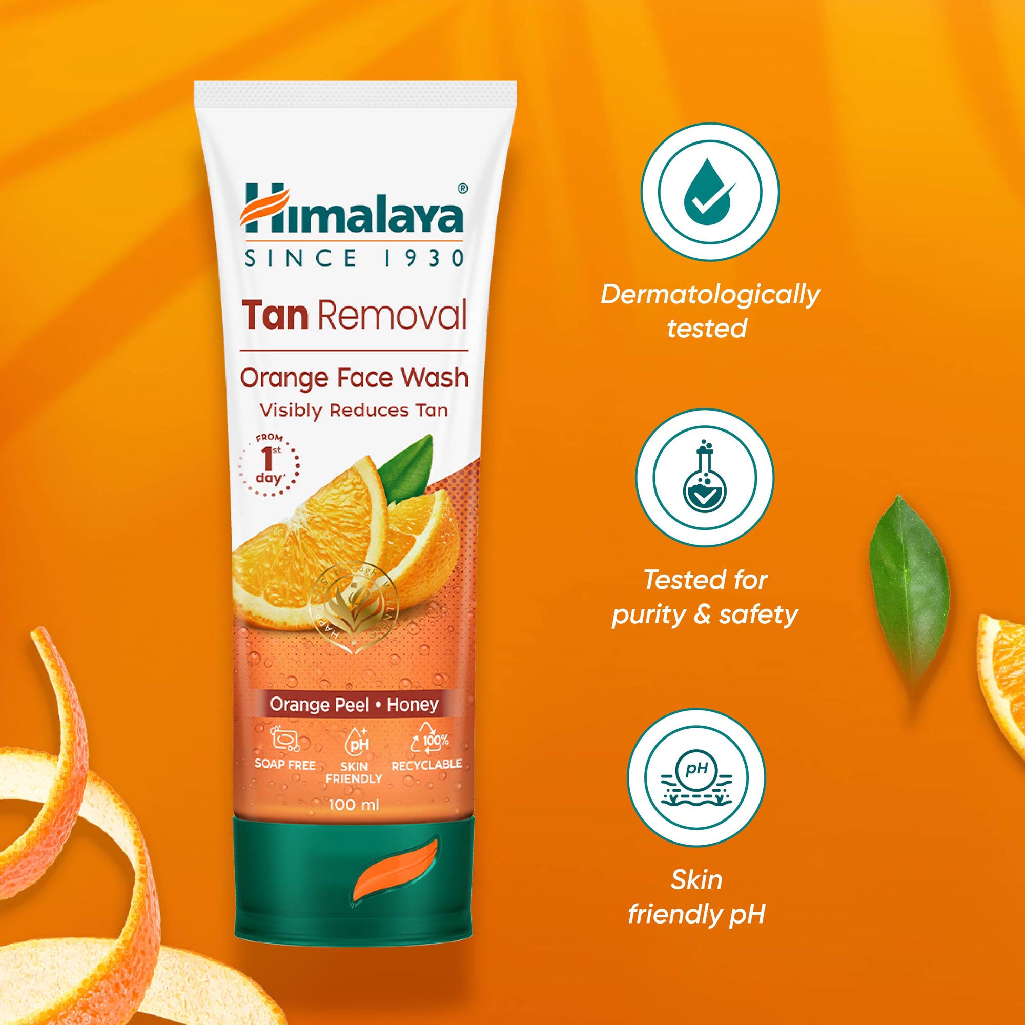 Tan Removal Orange Face Wash