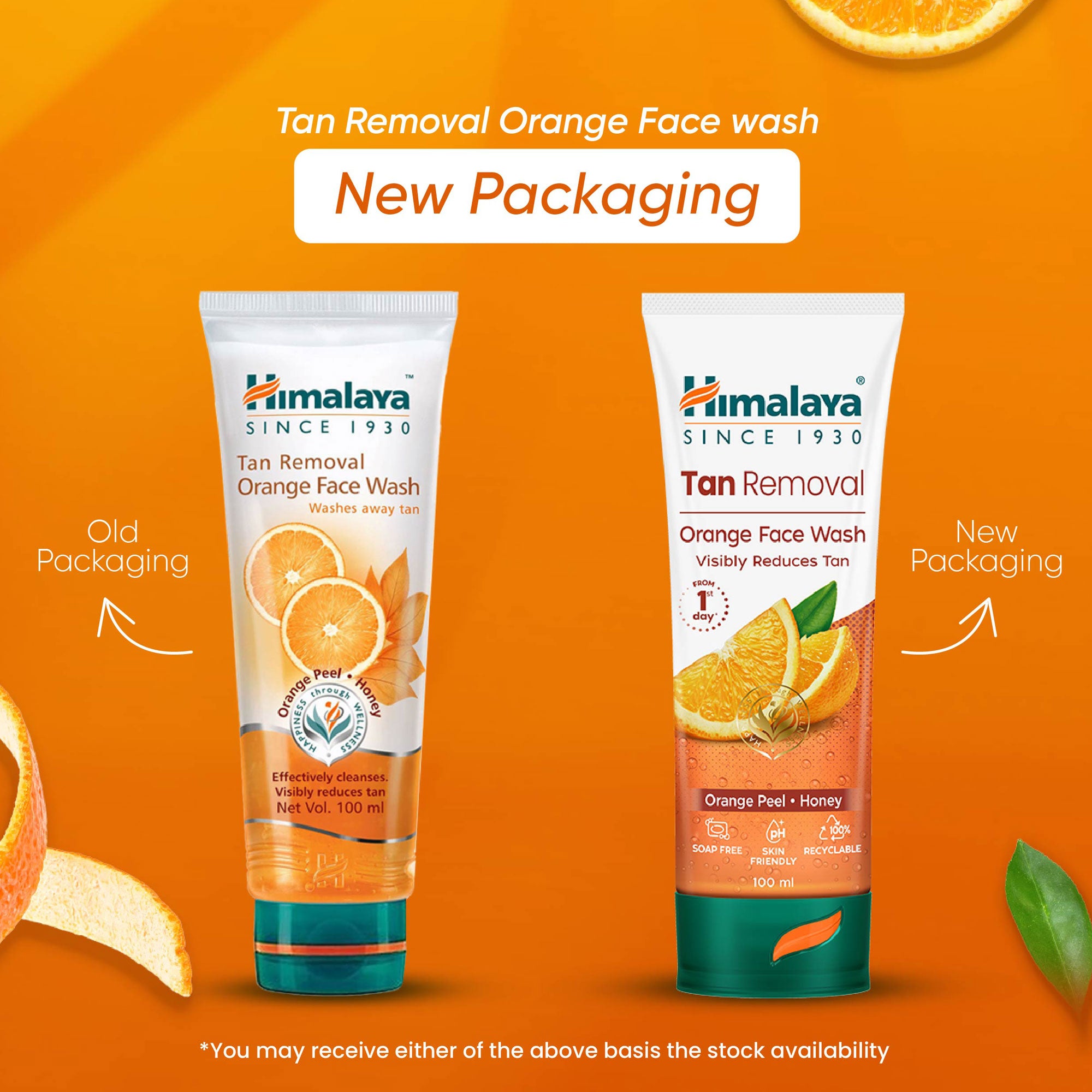 Tan Removal Orange Face Wash