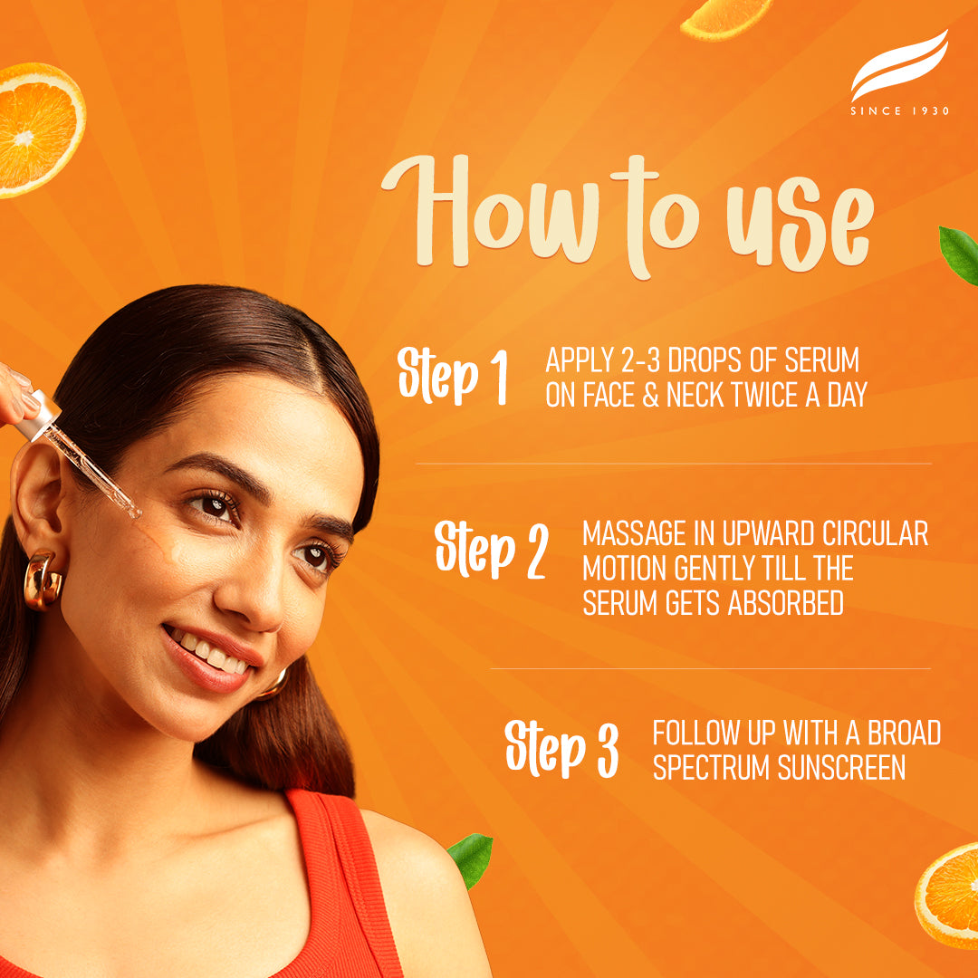 Himalaya Brightening Vitamin C Orange Face Serum - How to use