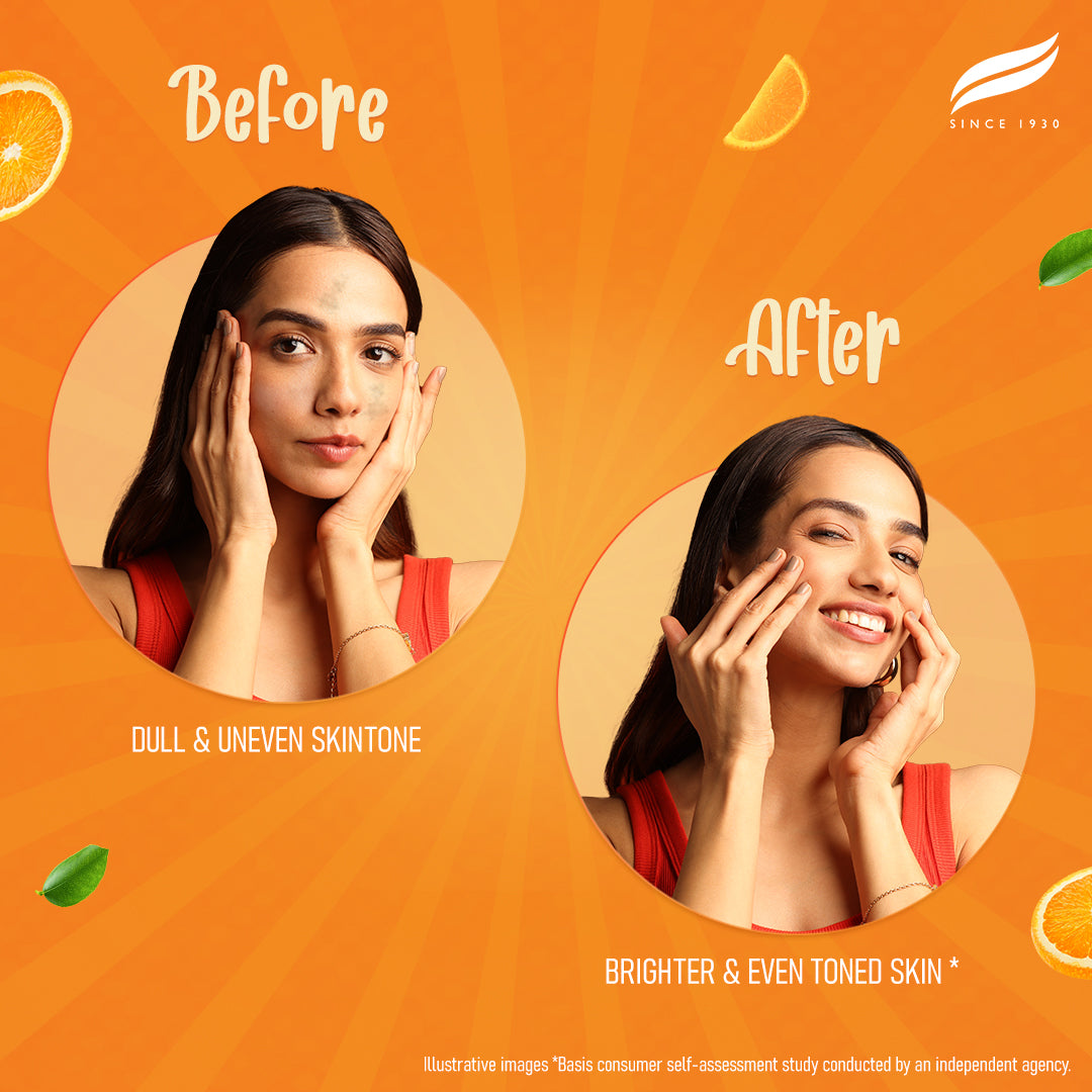 Himalaya Brightening Vitamin C Orange Face Serum - Before & After effects