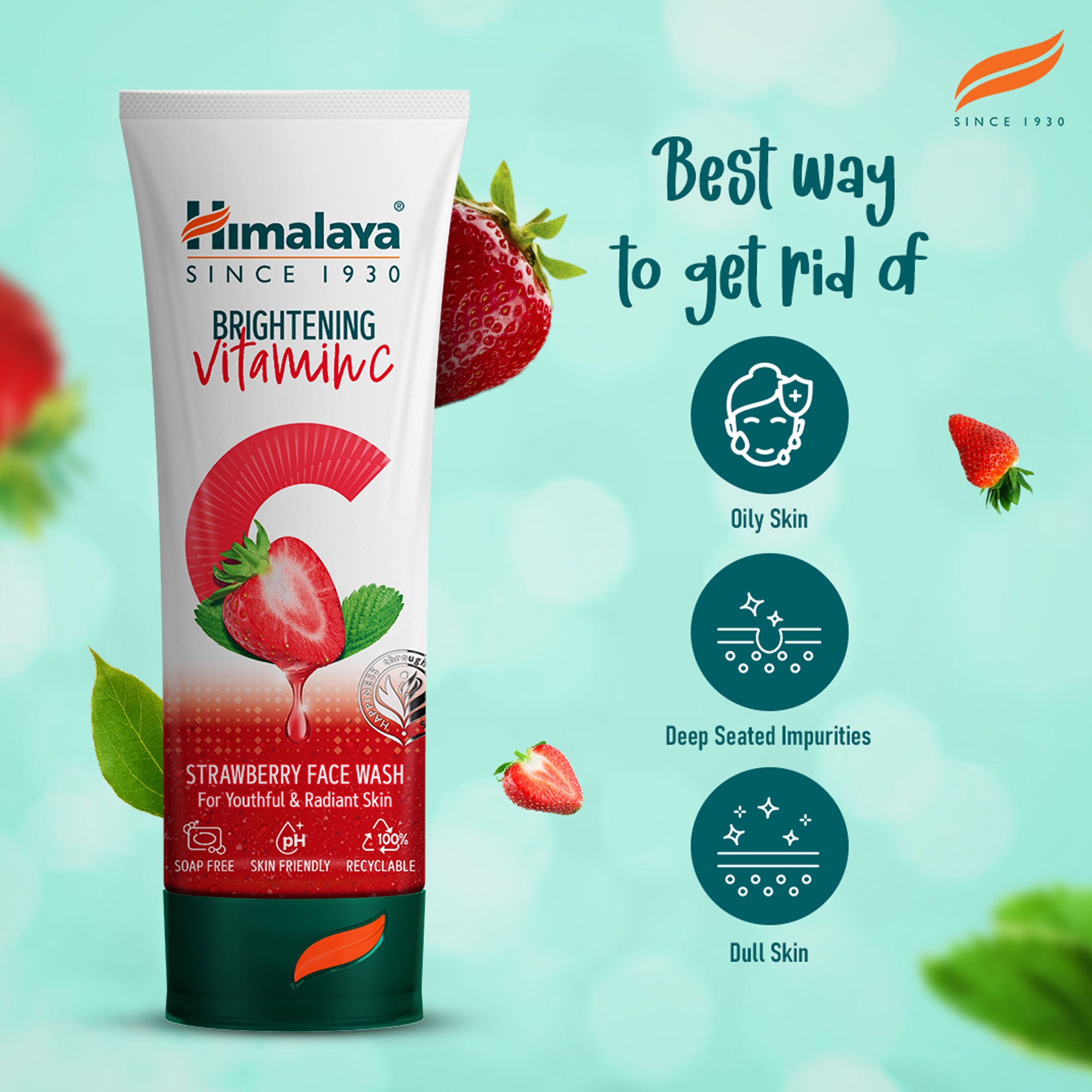 Himalaya Brightening Vitamin C Strawberry Face Wash
