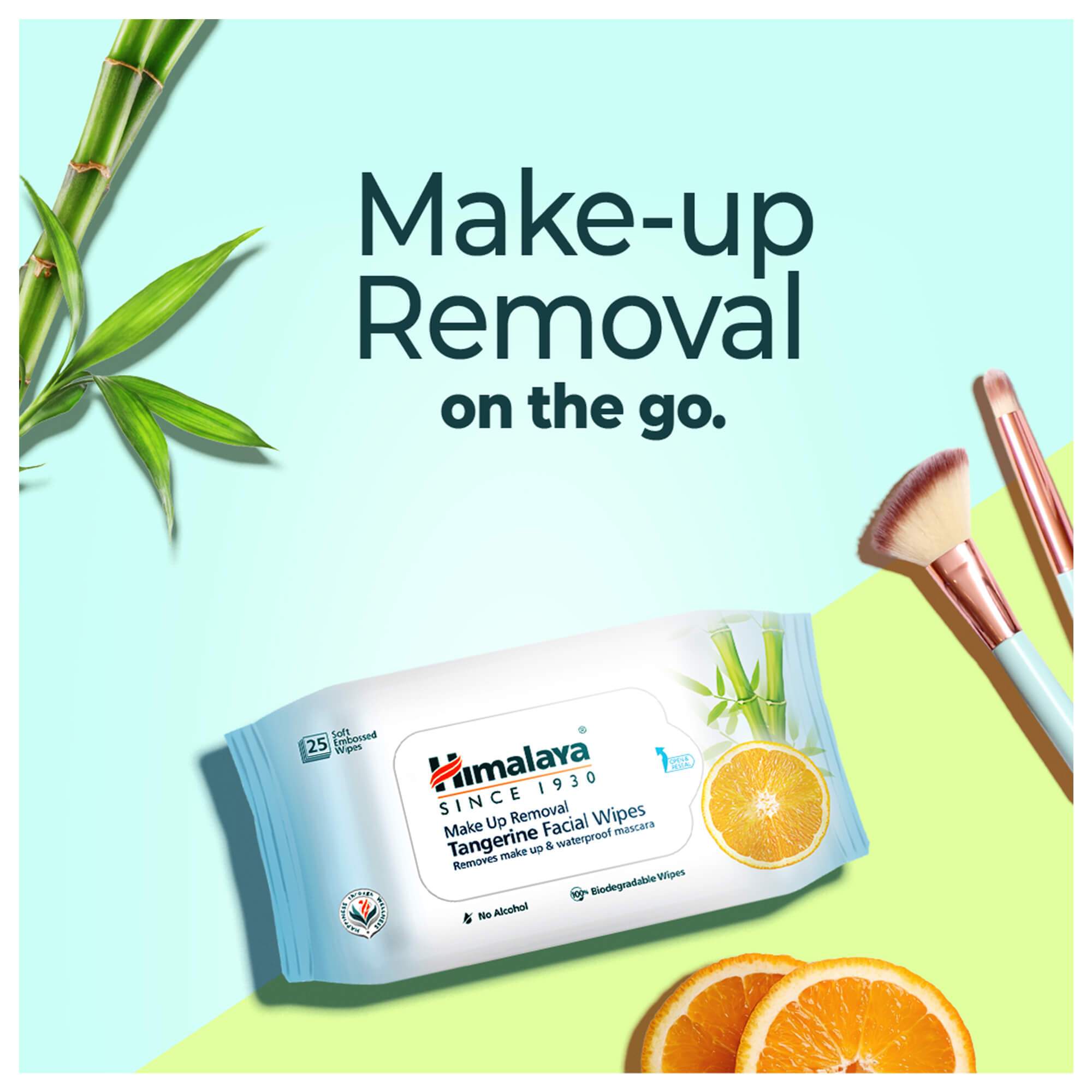 Himalaya Makeup Removal Tangerine Facial Wipes