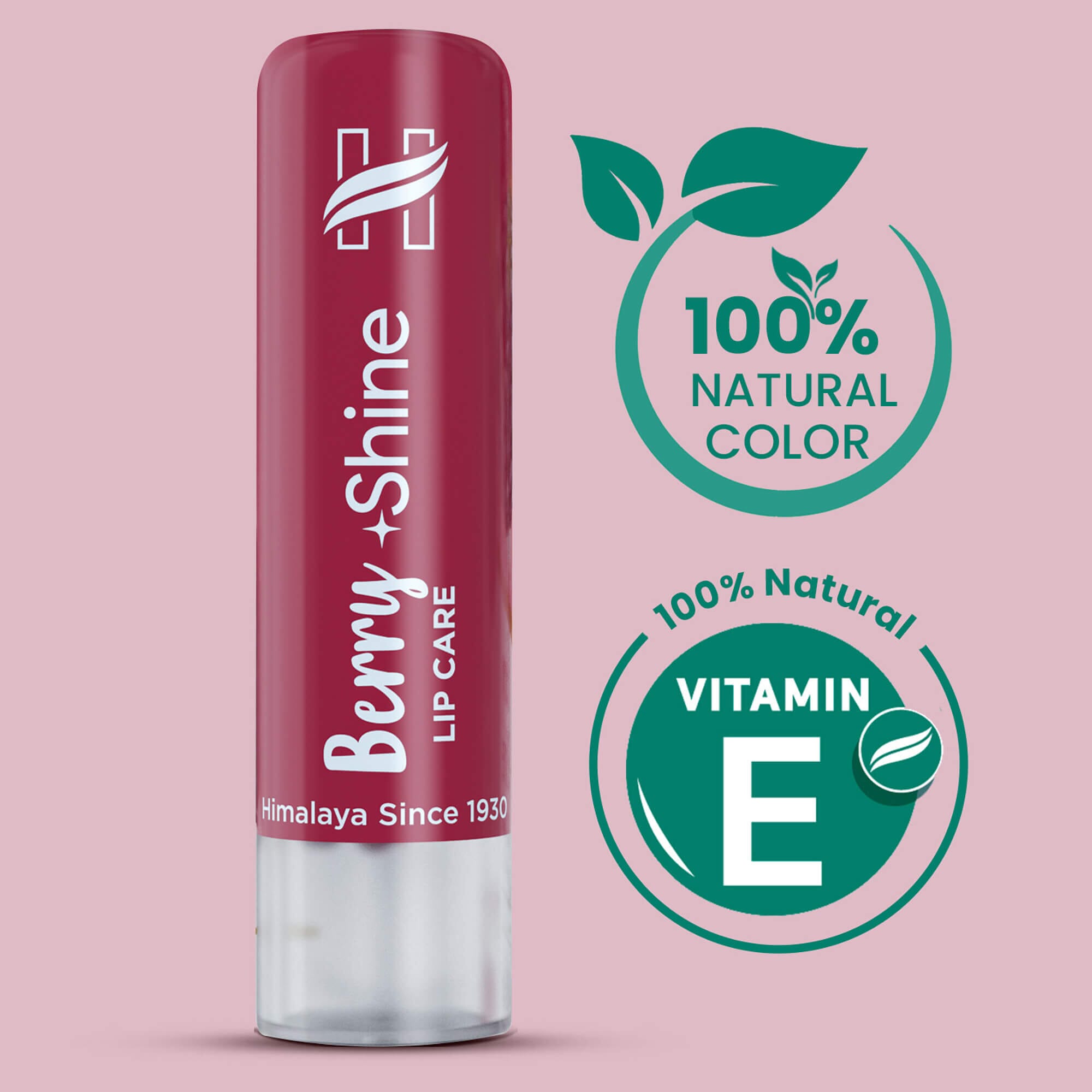  Himalaya Berry Shine Lip Care - 100% Natural Vitamin E