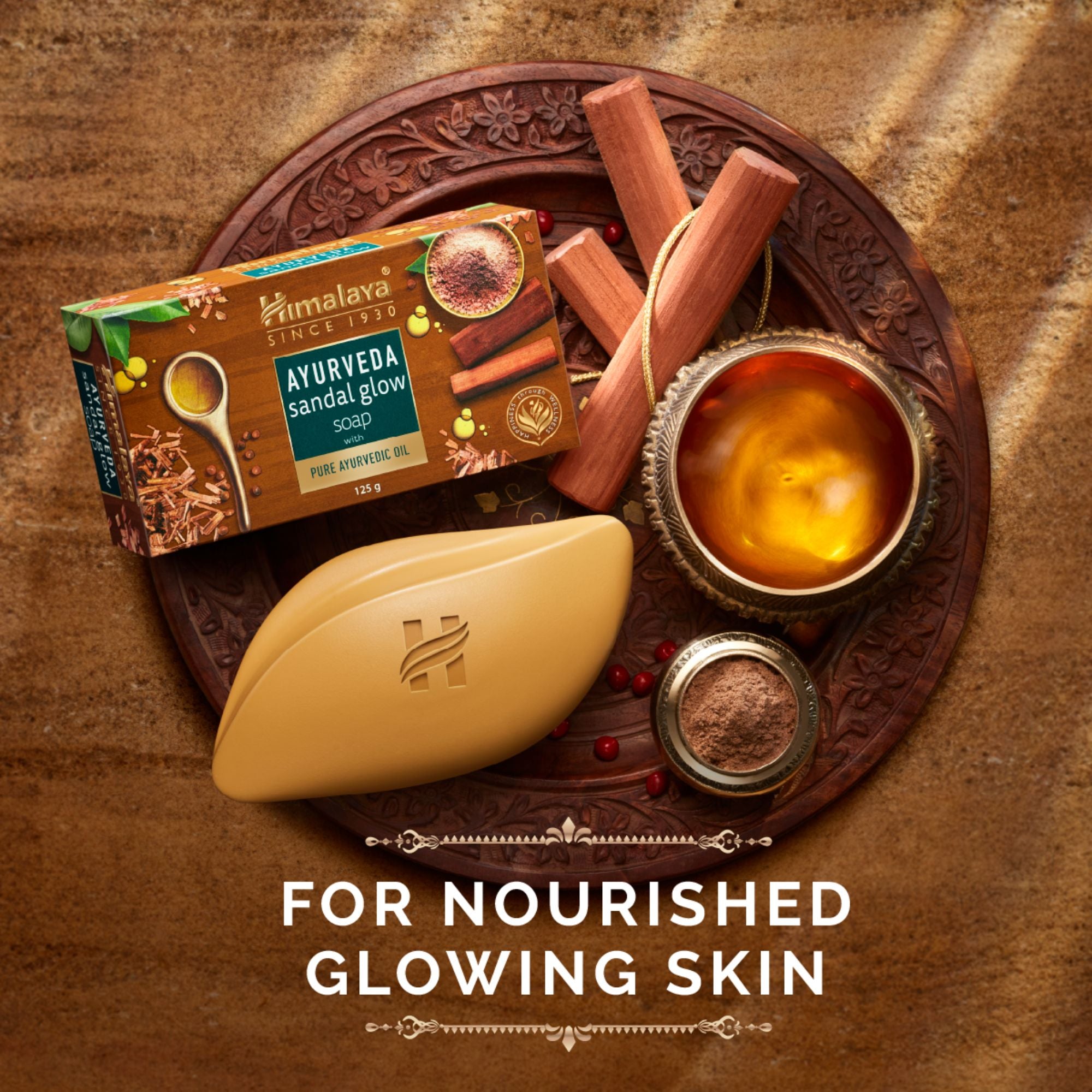 Buy Himalaya Ayurveda Sandal Glow Soap - For Nourished Glowing Skin