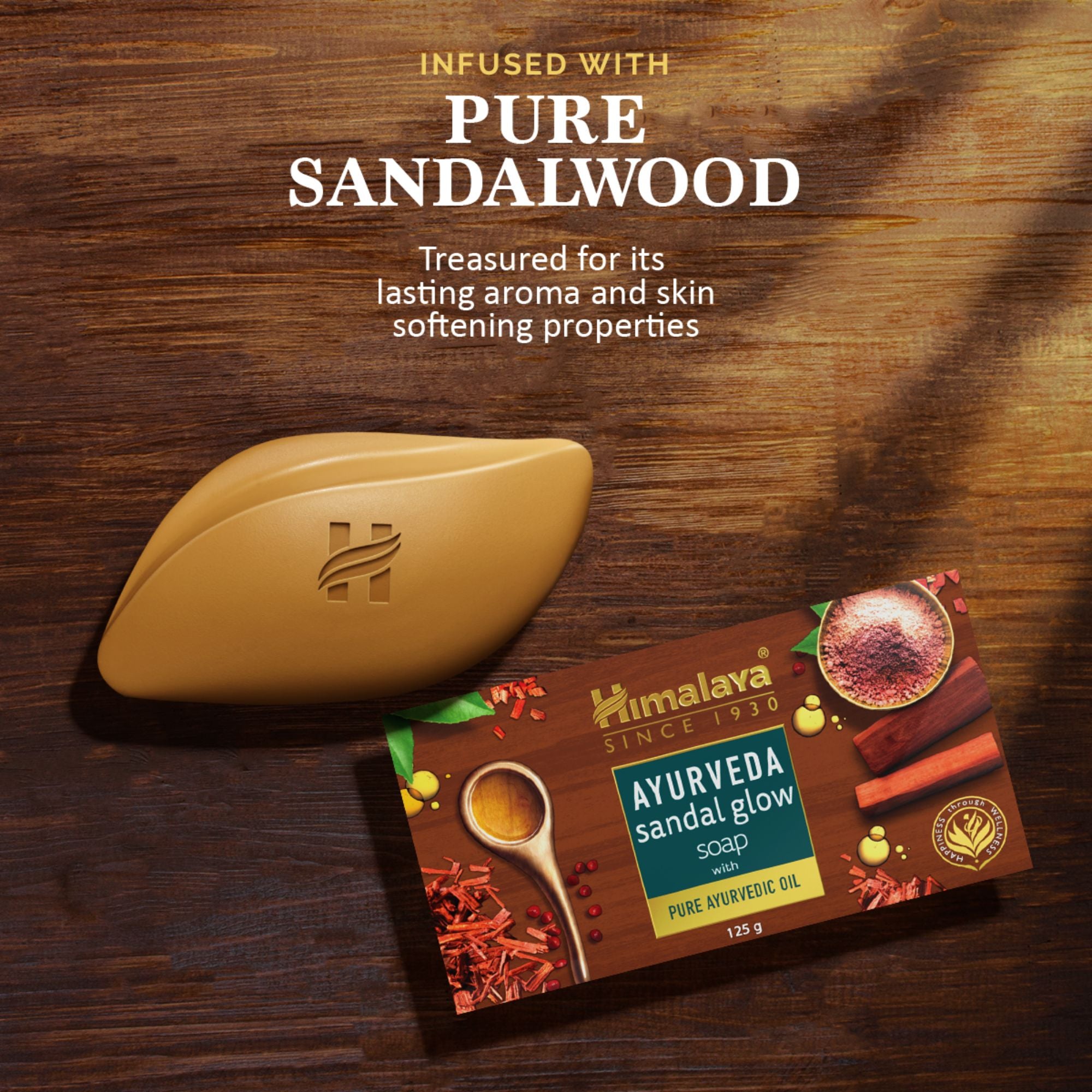 Buy Himalaya Ayurveda Sandal Glow Soap - Infused with Pure Sandalwood