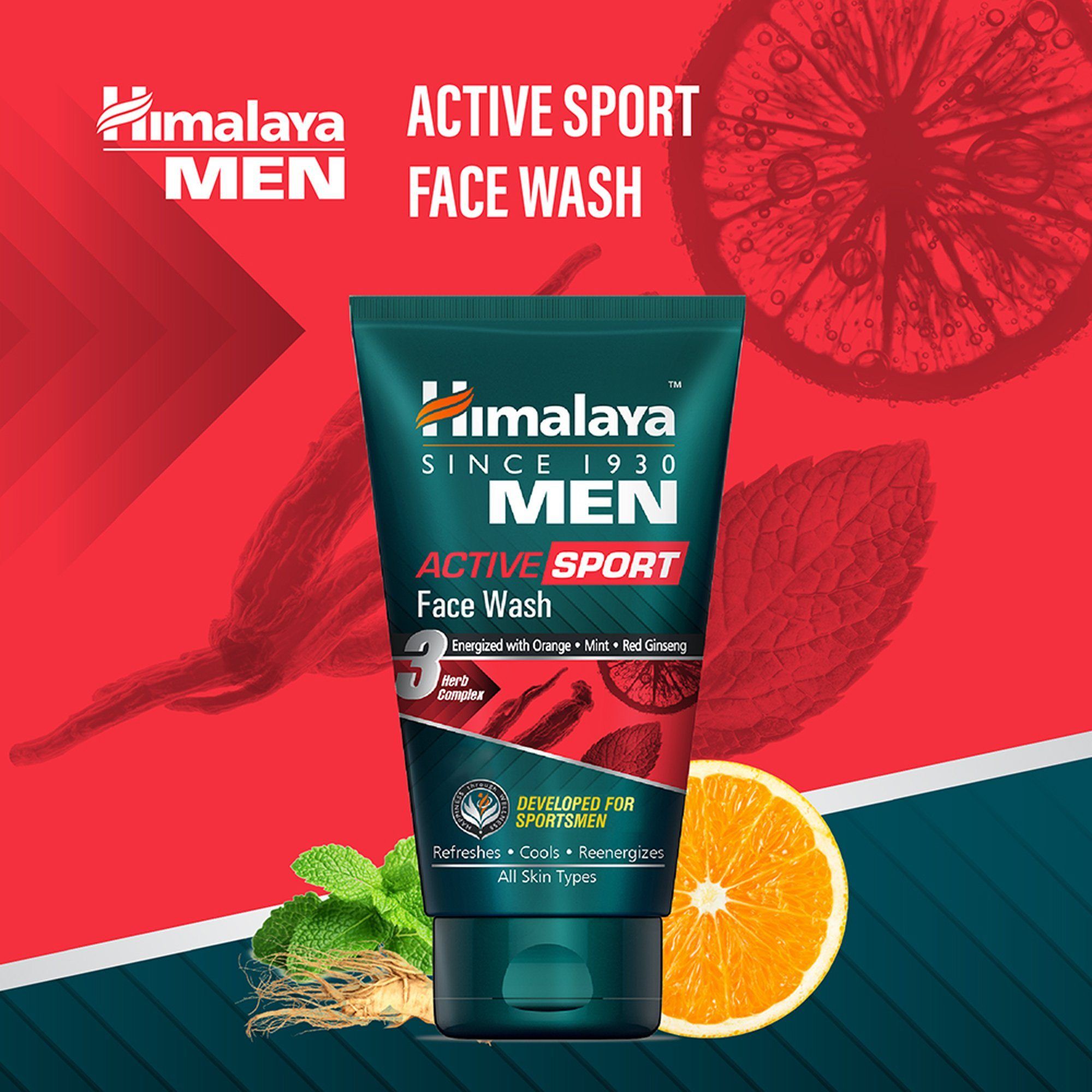 Himalaya MEN ACTIVE SPORT Face Wash - Face wash for men