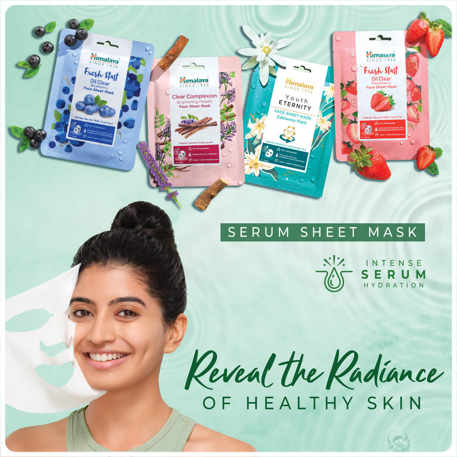 Himalaya Clear Complexion Brightening Mulethi Face Sheet Mask Himalaya Wellness (India)