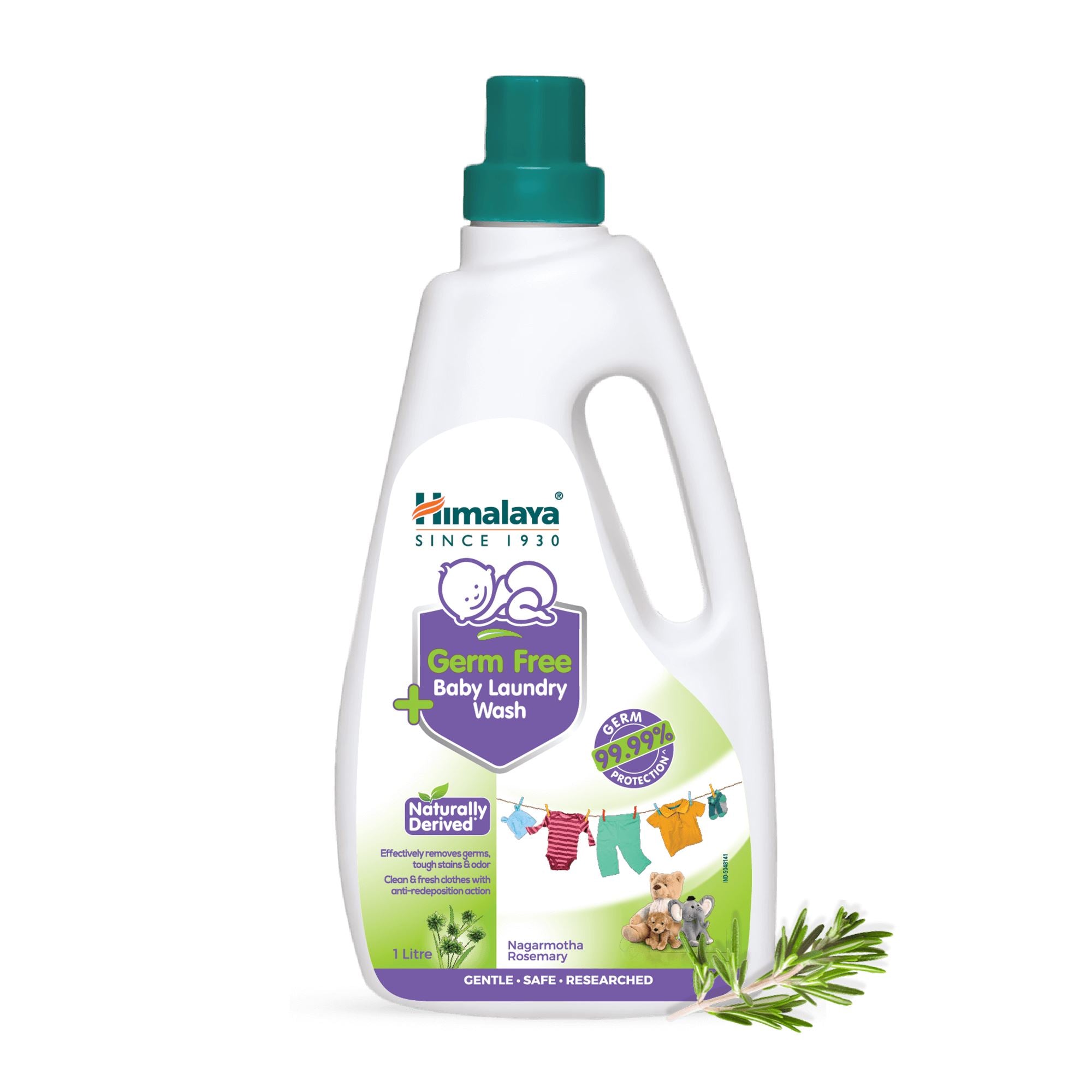 Himalaya Germ Free Baby Laundry Wash 1 Litre Bottle - Removes Germs and Odor