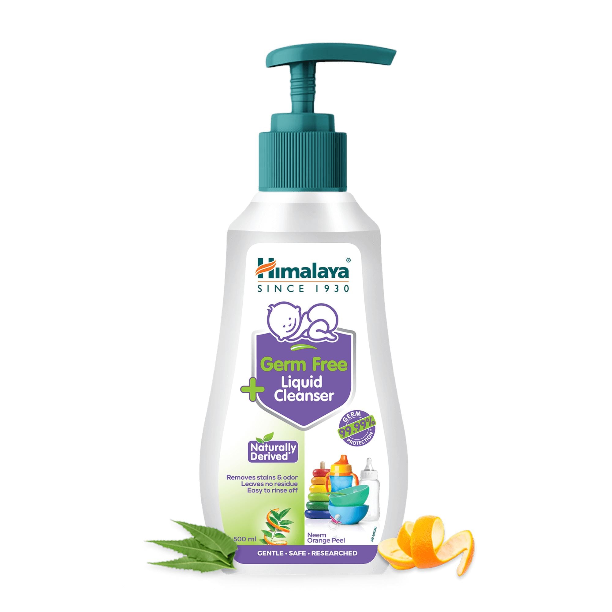 Himalaya Germ Free Liquid Cleanser 500ml Bottle - Cleanses Baby’s Accessories & Toys