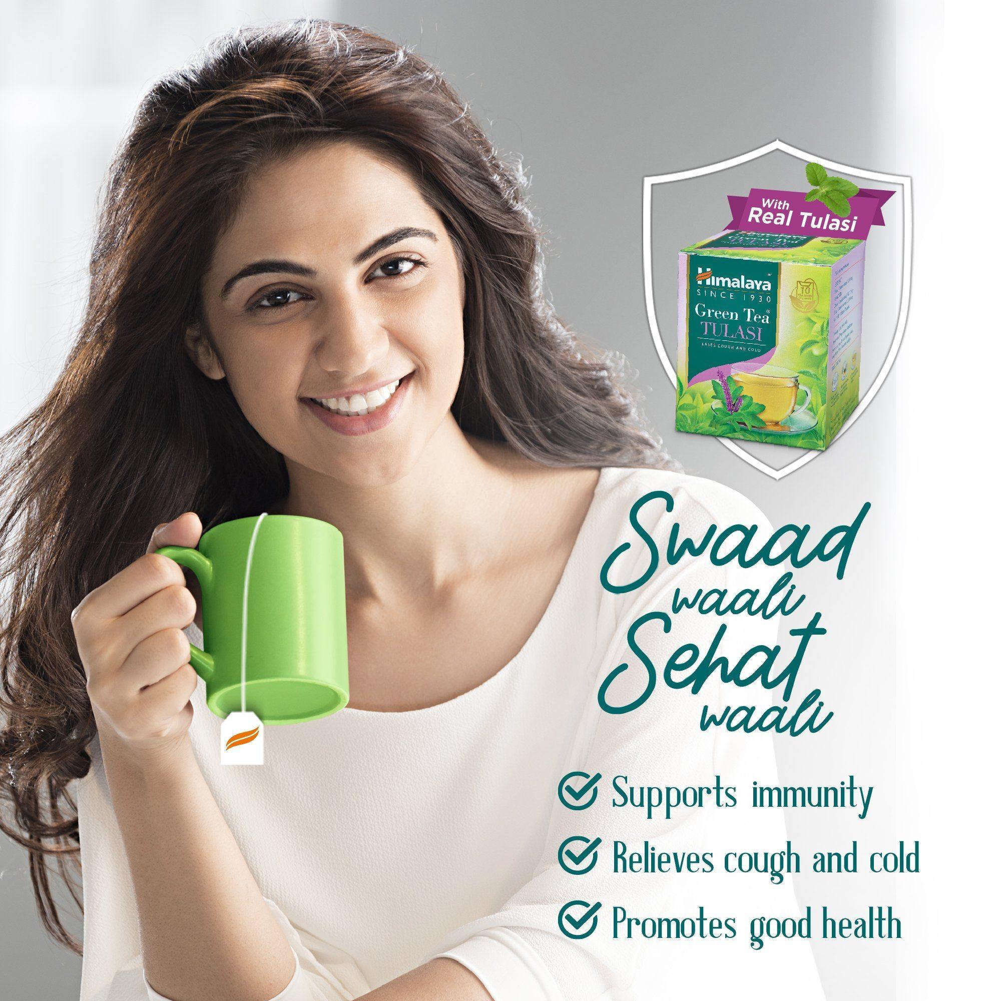 Himalaya Green Tea TULASI - Supports immunity and promotes good health