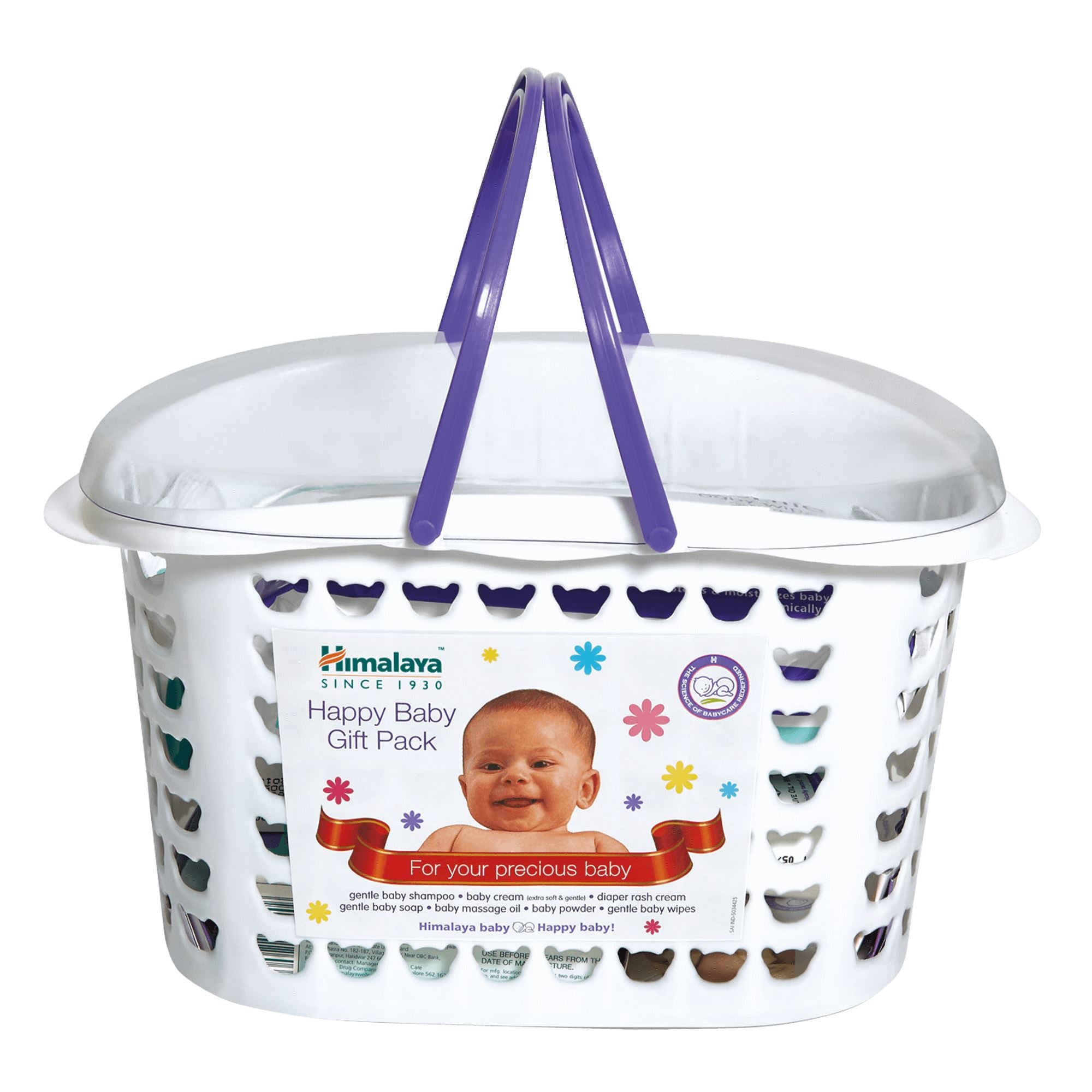 Himalaya Baby Gift Basket 7 in 1 - Cream, oil, powder, rash cream, wipes, shampoo, and soap