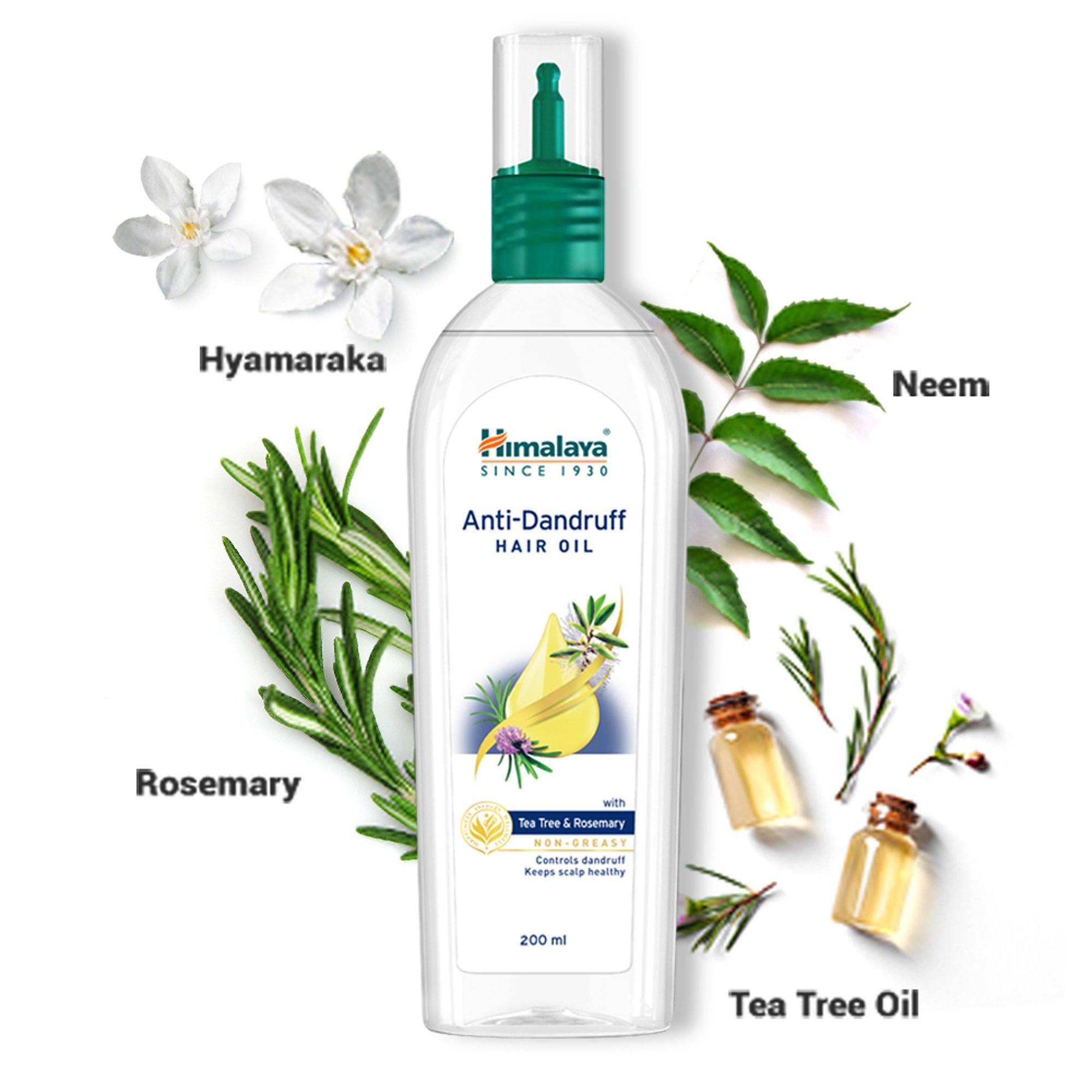 Himalaya Anti-Dandruff Hair Oil 200ml - Product with Herbs