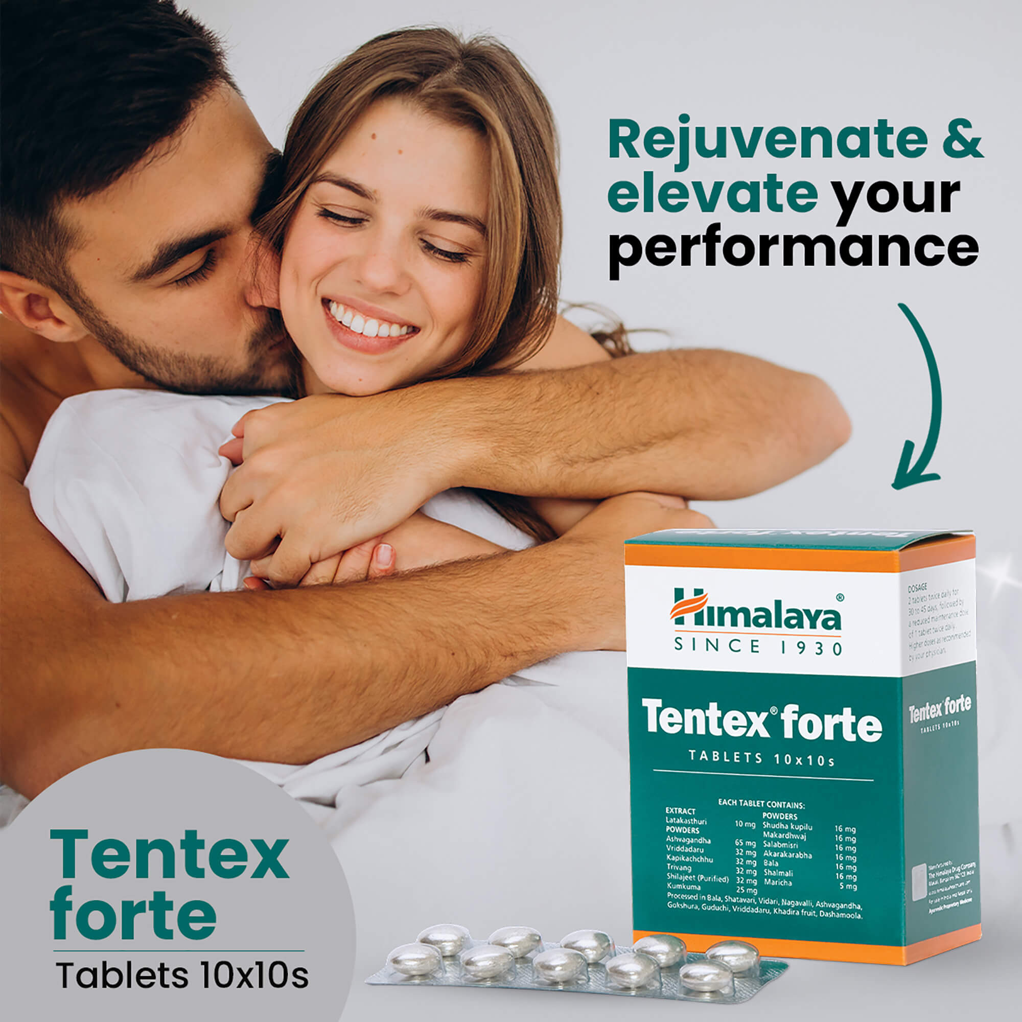 Himalaya Tentex Forte Tablets - Rejuvenate & Elevate Male Performance