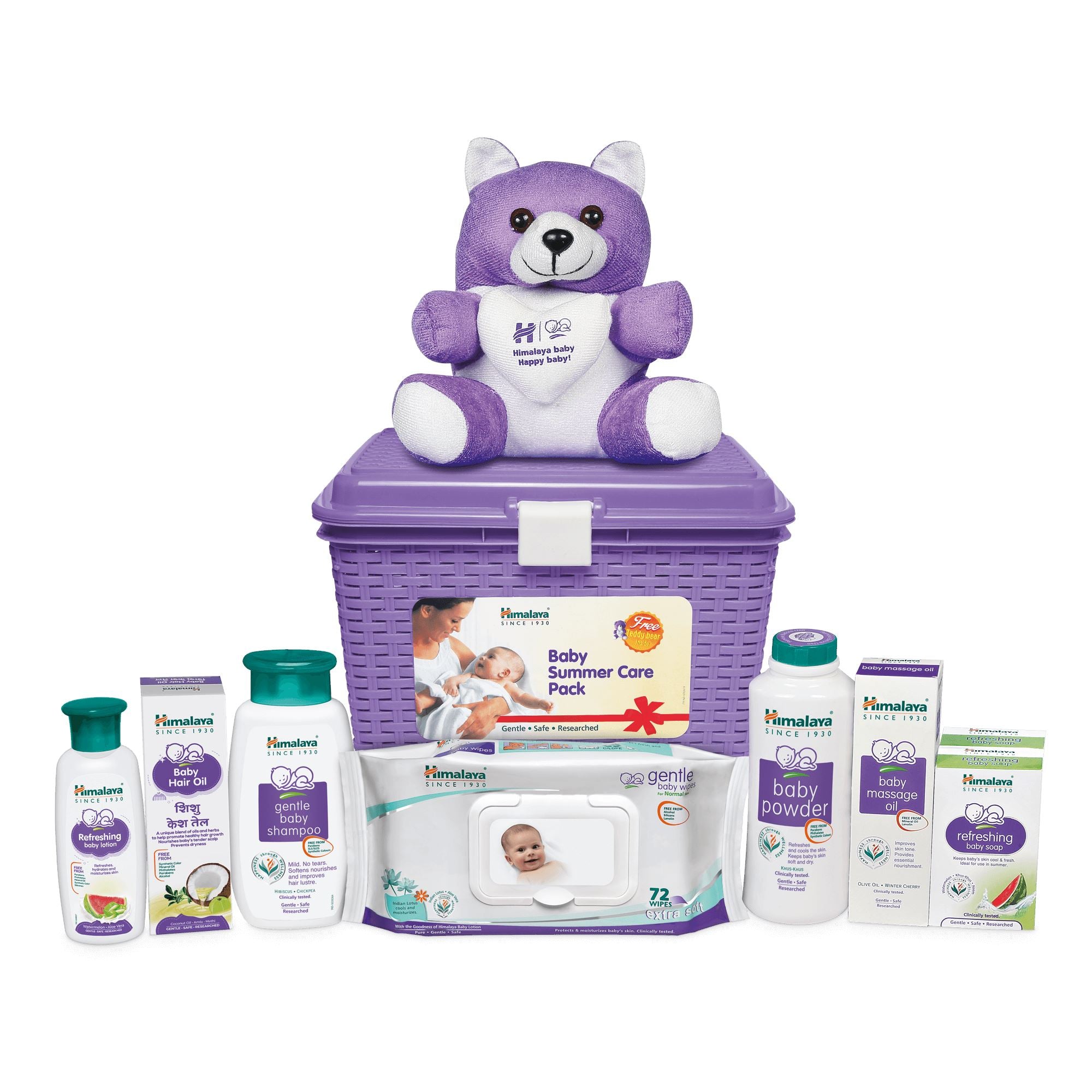 Himalaya Happy Baby Gift Pack 8N + Free Teddy Bear